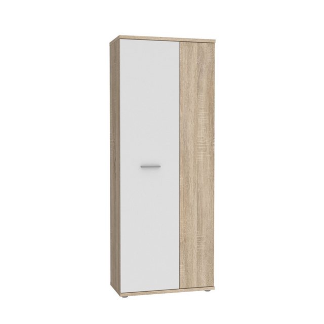 FORTE Mehrzweckschrank Inneneinteilung, Sonoma Eiche Dekor/ Weiß - 68,9x179 günstig online kaufen