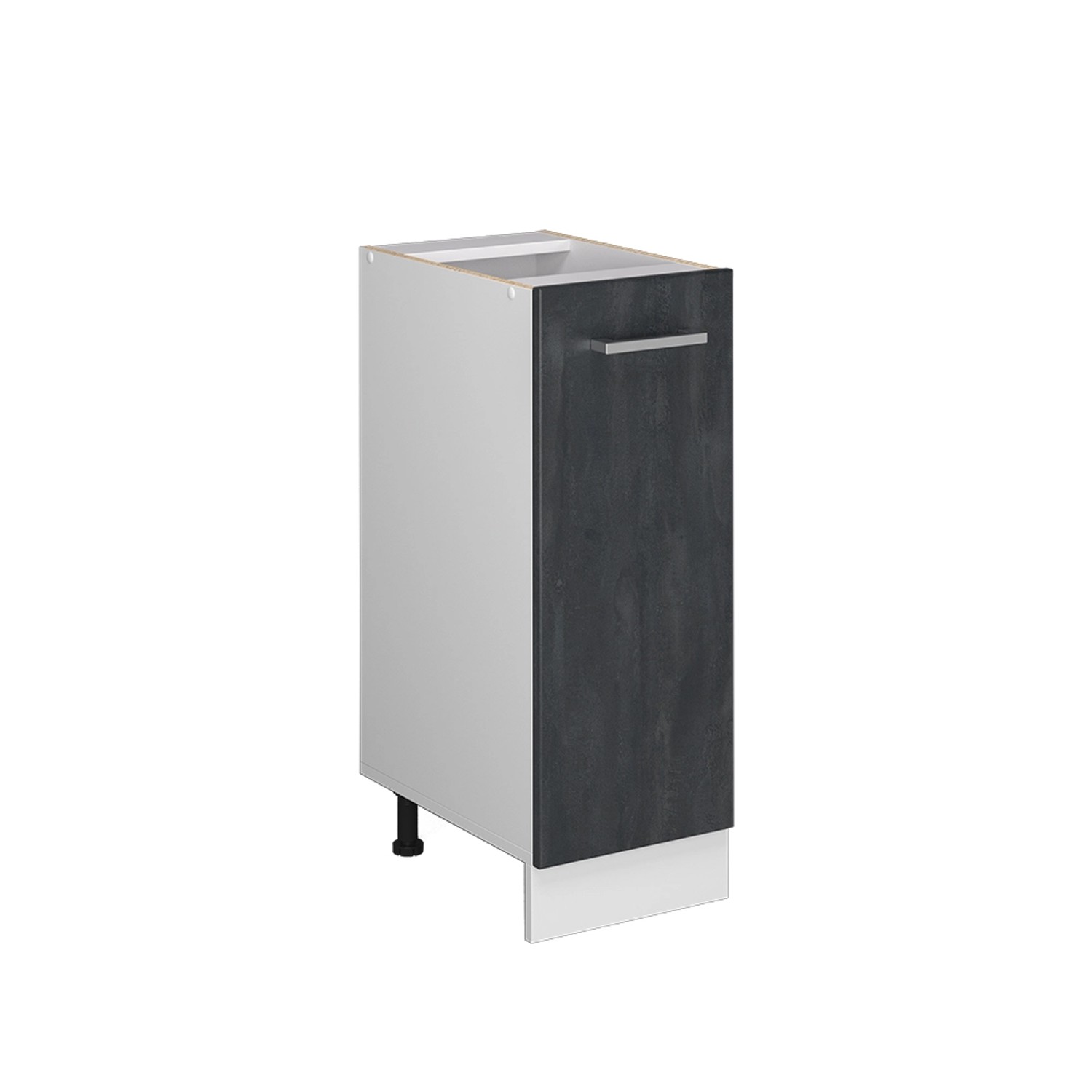 Vicco Apothekerschrank R-Line, Schwarz Beton/Weiß, 30 günstig online kaufen
