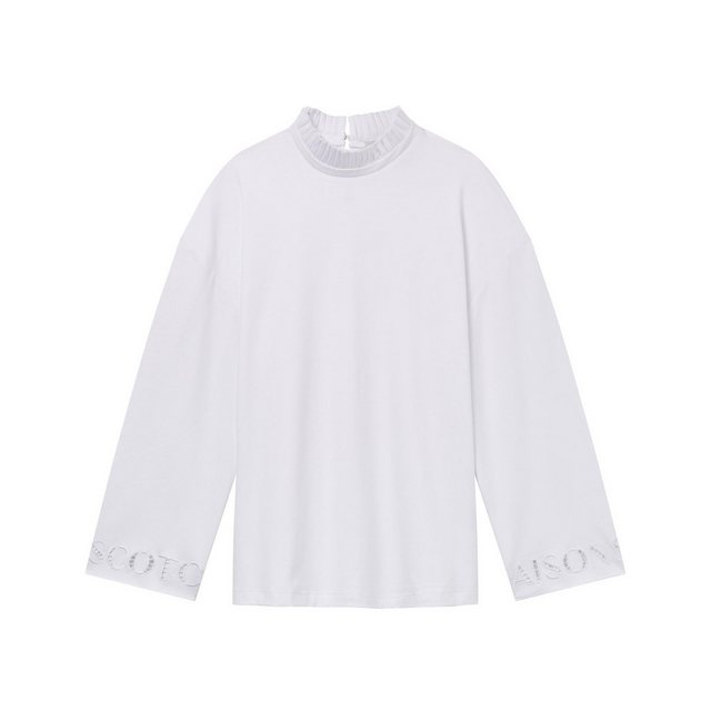 Maison Scotch Langarmshirt Maison Scotch Damen Top Mercerised Jersey Top 14 günstig online kaufen