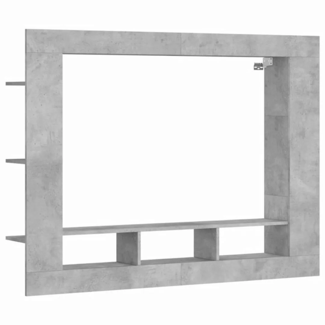 vidaXL TV-Schrank TV-Schrank Betongrau 152x22x113 cm Spanplatte günstig online kaufen