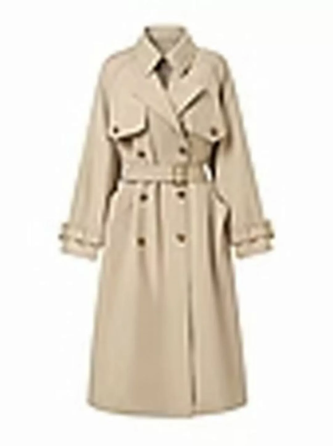 ZWY Trenchcoat Khakifarbener Trenchcoat für Damen eleganter Mantel im neuen günstig online kaufen