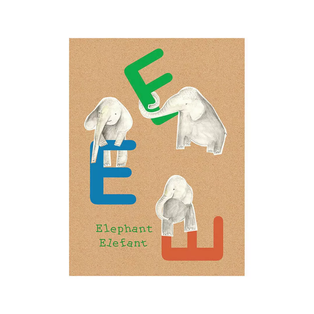 Komar Wandbild ABC Animal E Buchstaben B/L: ca. 40x50 cm günstig online kaufen