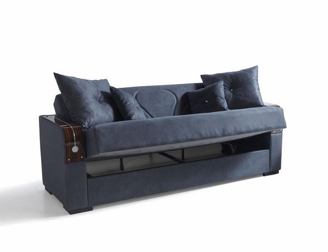 JVmoebel Sofa Sofagarnitur 3+1 Sitzer Textil Holz Sofa 3 Sitzer Modern Sess günstig online kaufen