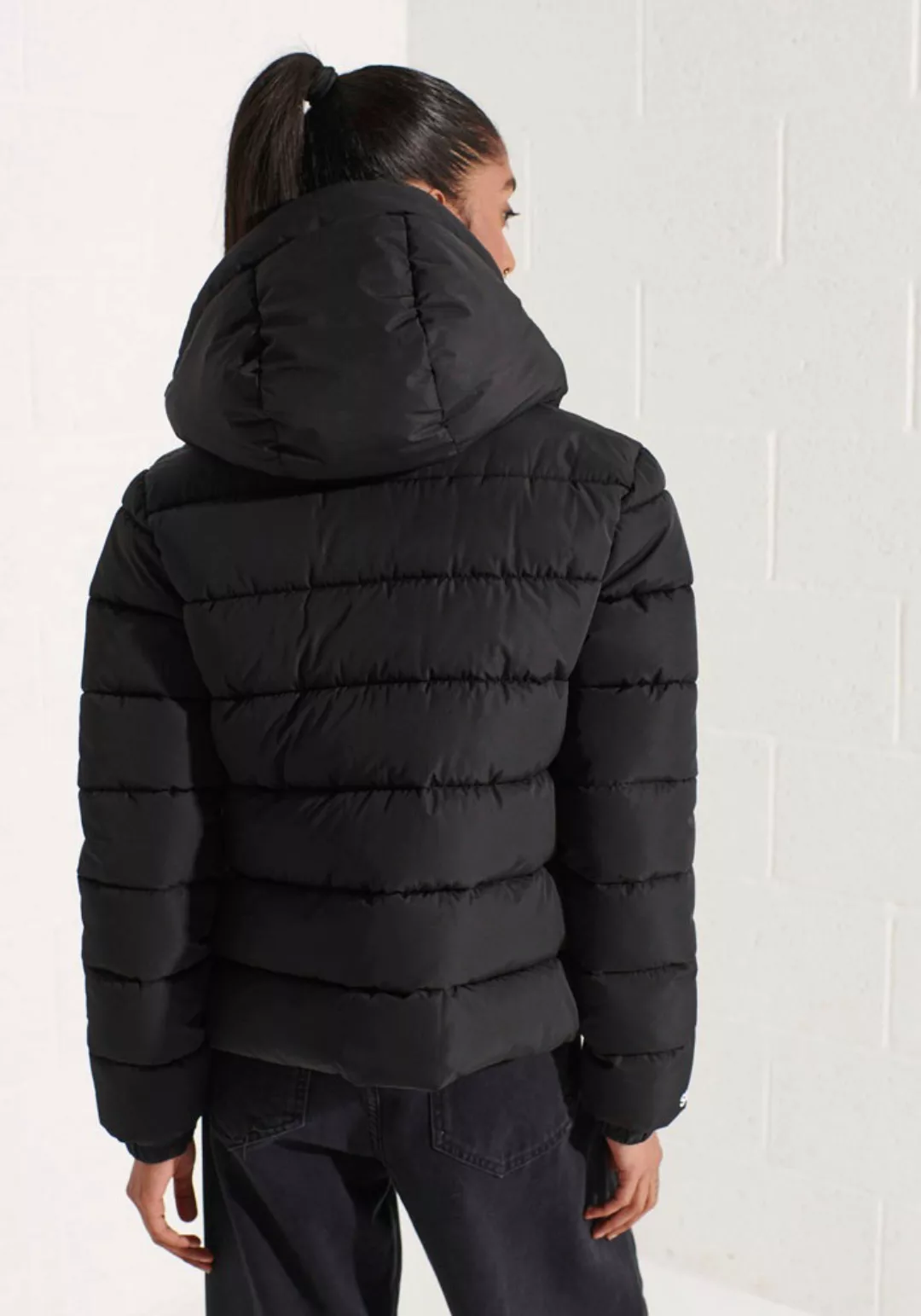 Superdry Steppjacke HOODED SPIRIT SPORTS PUFFER aus wasserabweisendem Mater günstig online kaufen