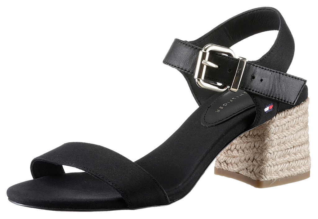 Tommy Hilfiger Sandalette "BLOCK MID HEEL SANDAL", Sommerschuh, Sandale, Bl günstig online kaufen