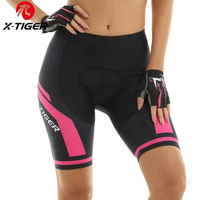 X-TIGER Fahrradhose Damen Radsport Shorts 3D Gel gepolstert stoßfest atmung günstig online kaufen