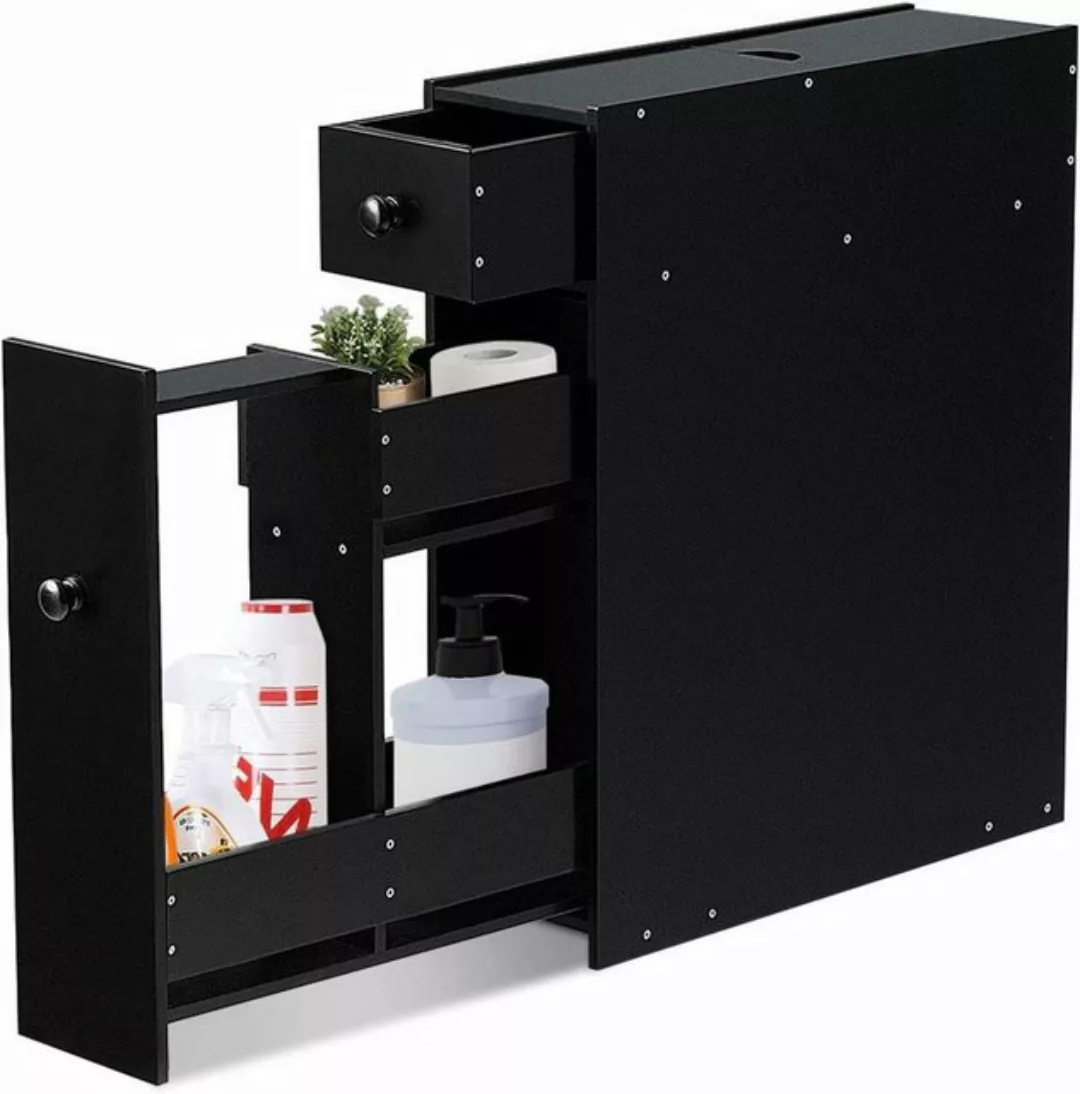 KOMFOTTEU Beistellschrank Badschrank 58 x 48,5 x 16 cm günstig online kaufen