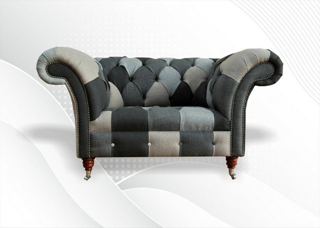 Xlmoebel Sofa Neuheit: Stilvolles Chesterfield-Stoffsofa, Sessel, Hergestel günstig online kaufen