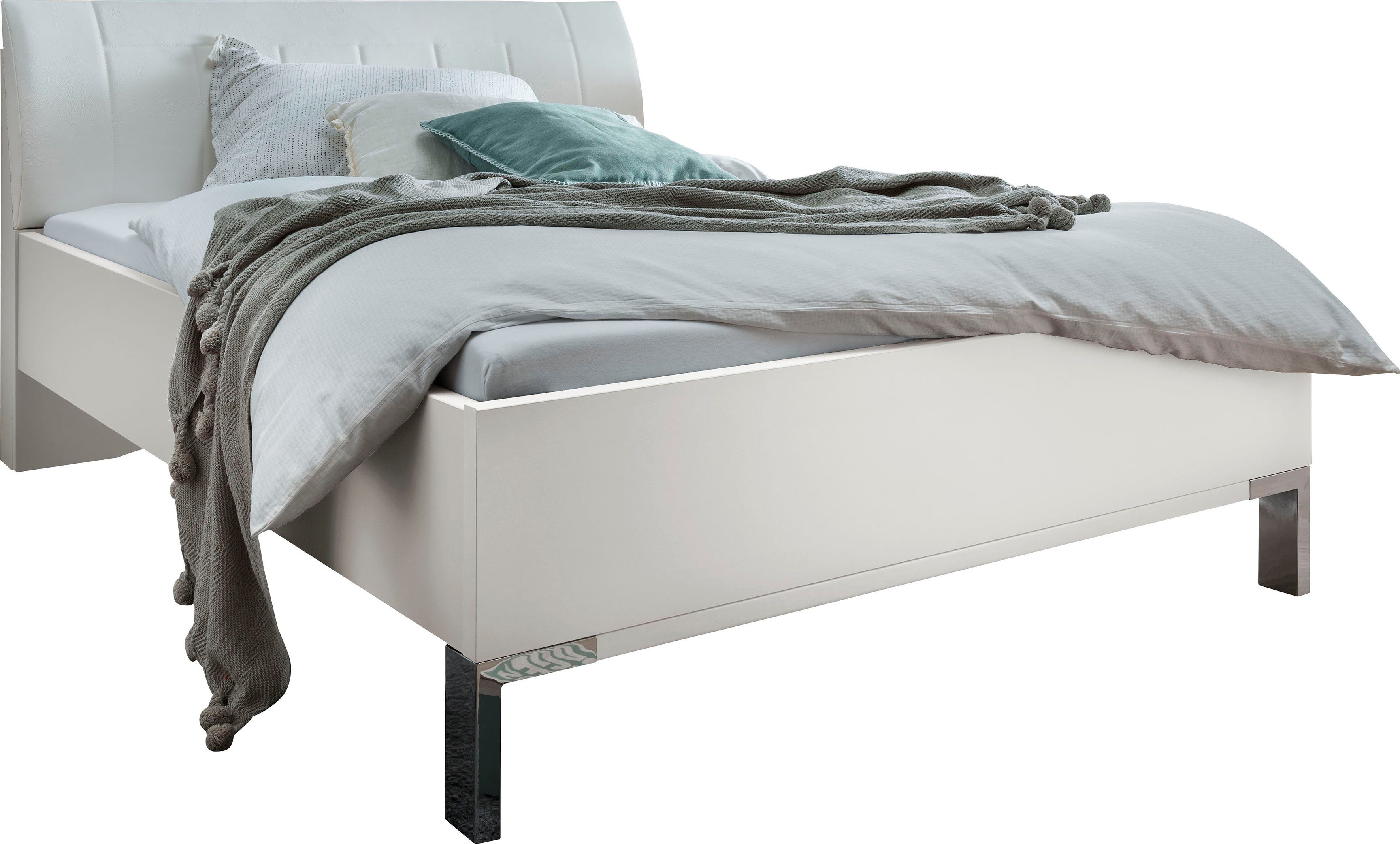WIEMANN Futonbett "Monaco, Bettgestell, Bettrahmen, komfortables Polsterkop günstig online kaufen