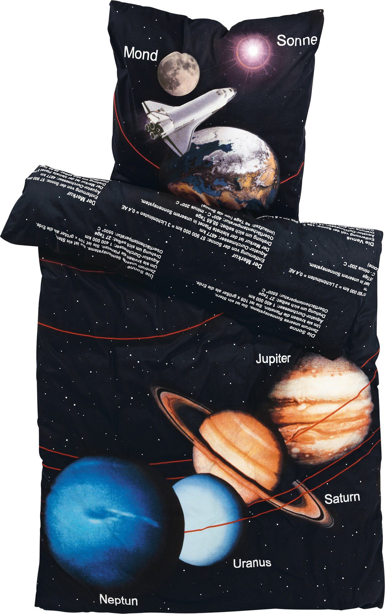 Herding Young Collection Jugendbettwäsche Sonnensystem, 135x200 günstig online kaufen