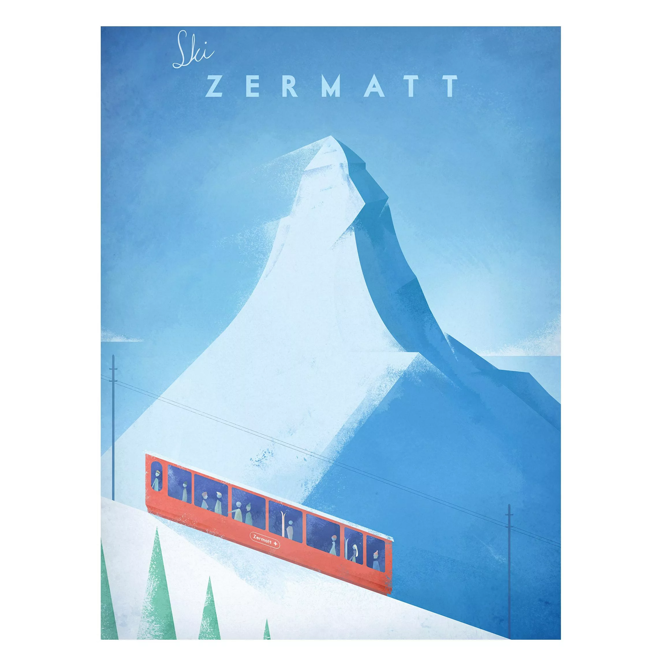 Magnettafel - Hochformat 3:4 Reiseposter - Zermatt günstig online kaufen