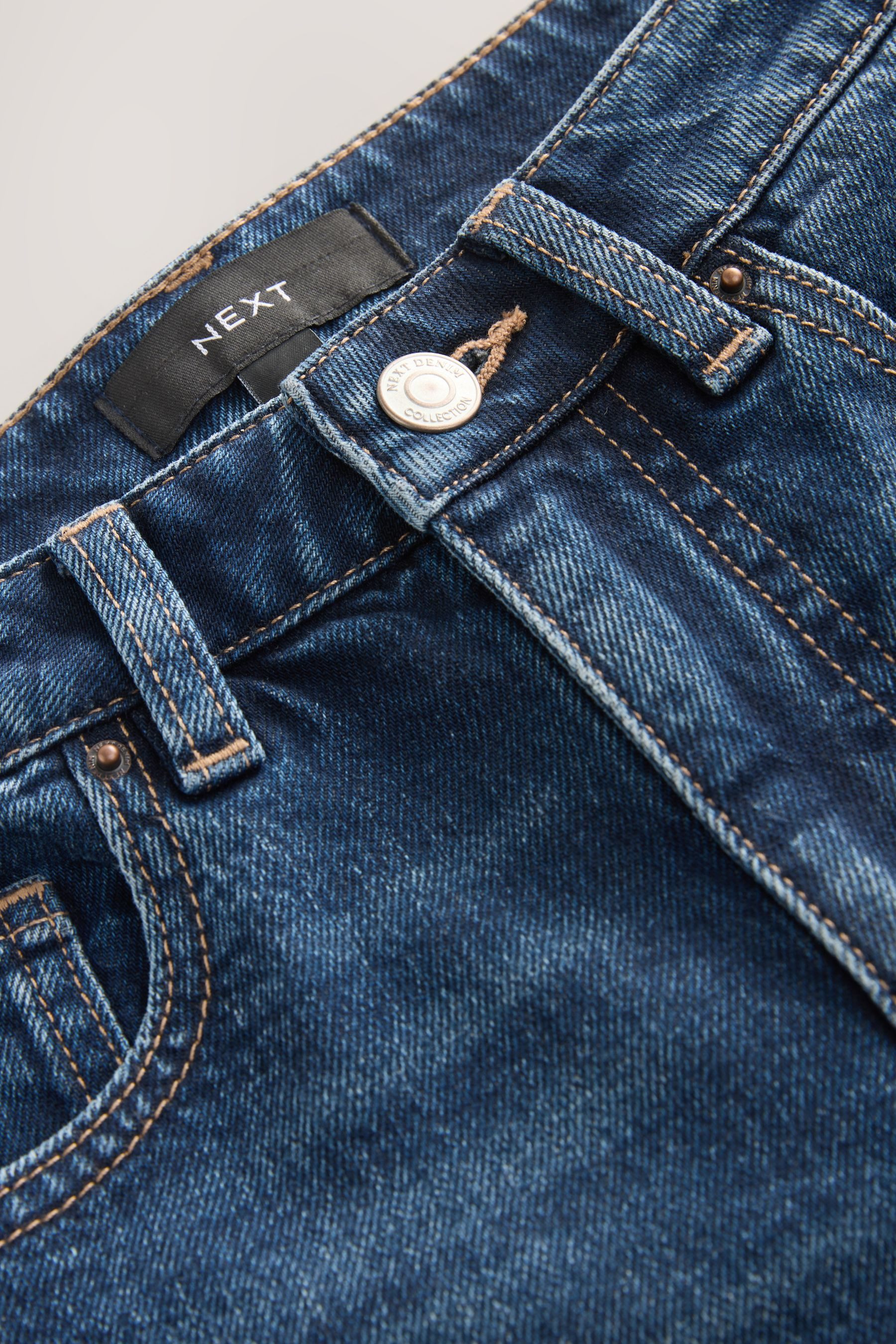 Next Bermudas Knielange Denim-Bermudashorts, Kurzgröße (1-tlg) günstig online kaufen