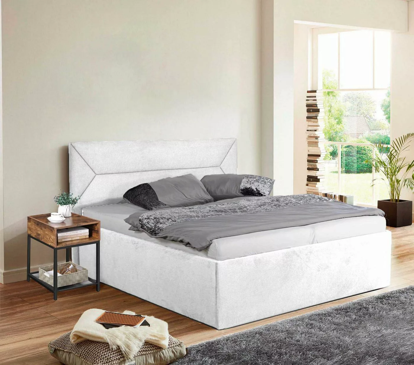 Halmon Schlafkomfort Betten Polsterbett Panorama, Höhes Kopfteil günstig online kaufen