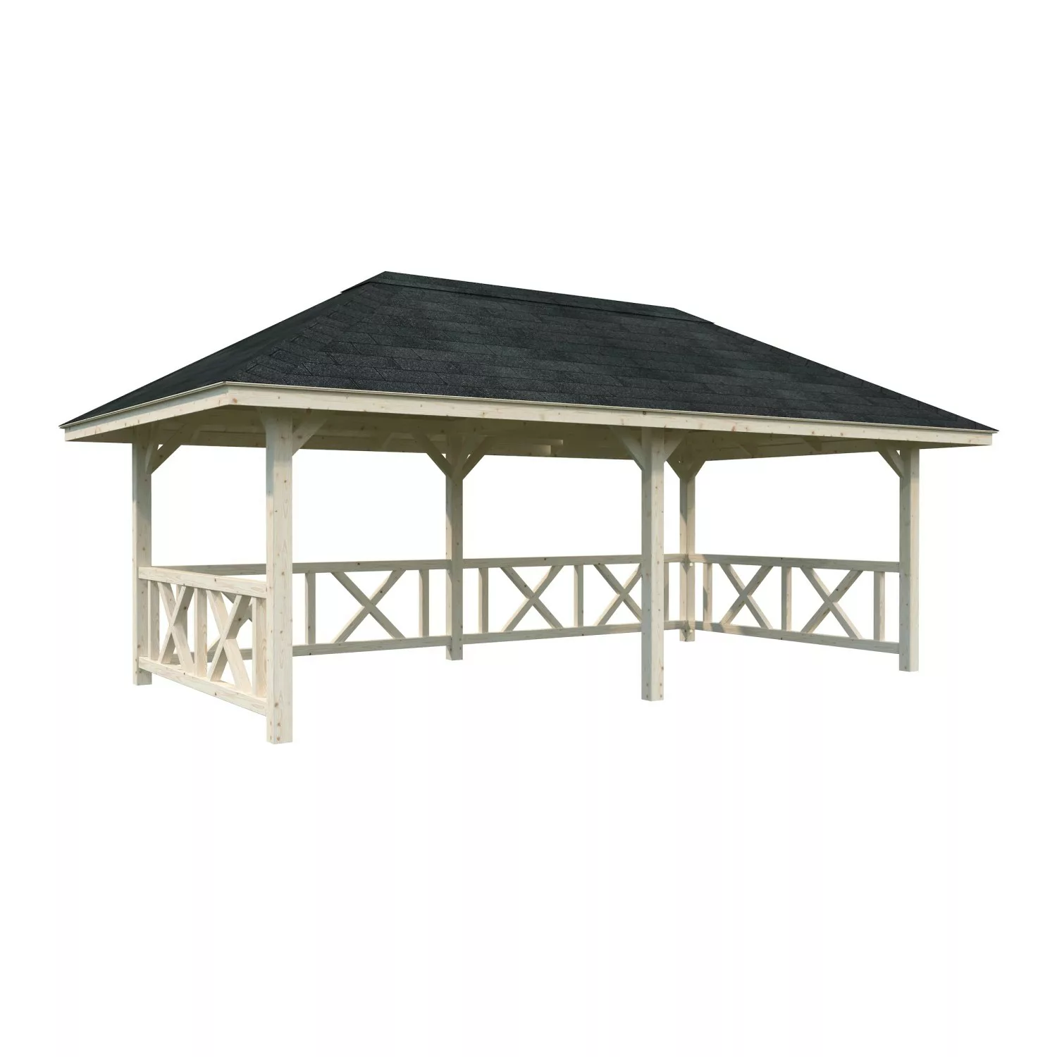 Palmako Pavillon Bianca Set107 Naturbelassen 588 cm x 300 cm FSC® günstig online kaufen