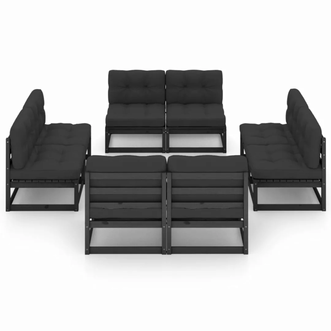 8-tlg. Garten-lounge-set Mit Kissen Kiefer Massivholz günstig online kaufen