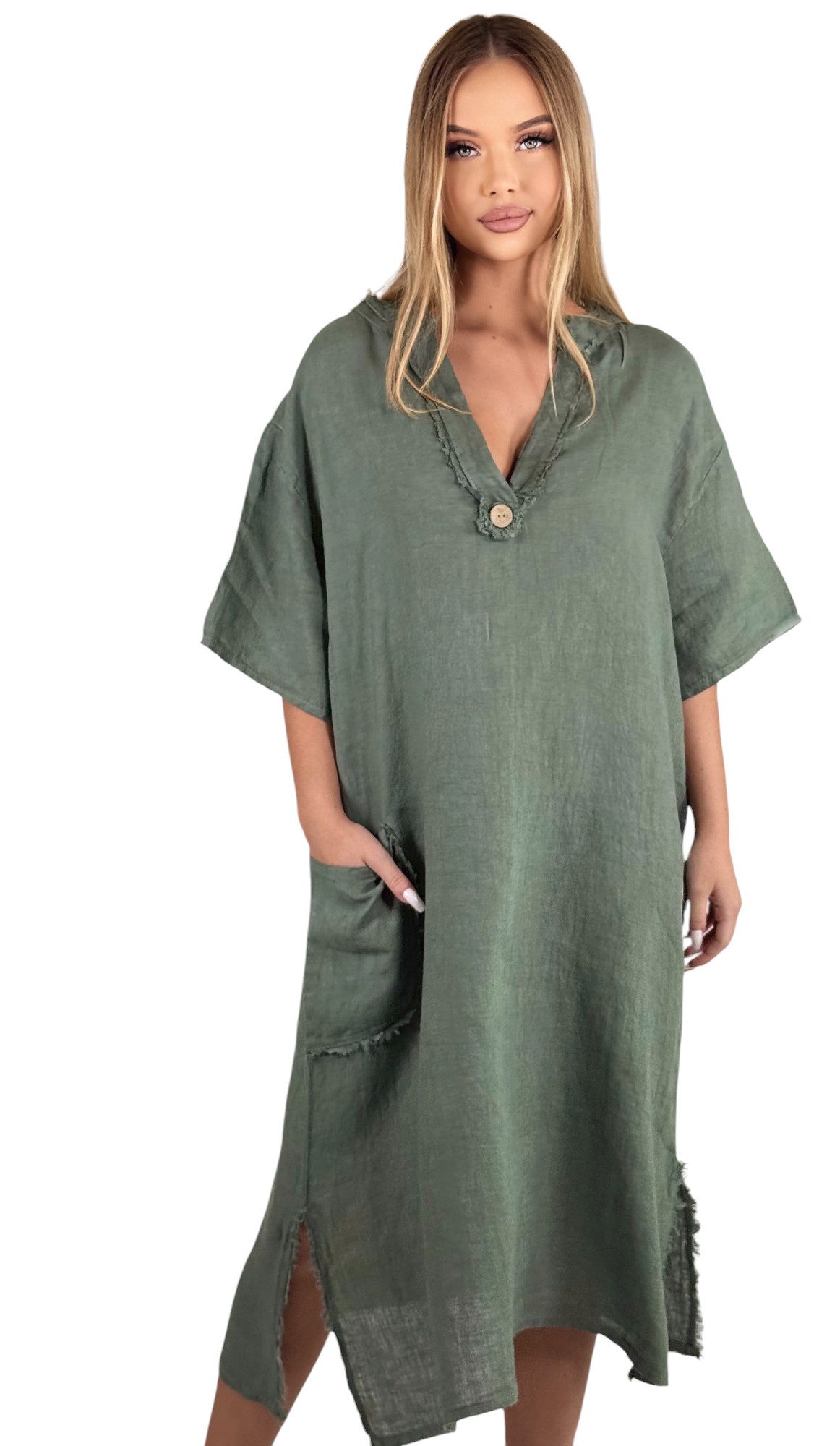 Mississhop Sommerkleid Dame Kleid Sommerkleid 100% günstig online kaufen