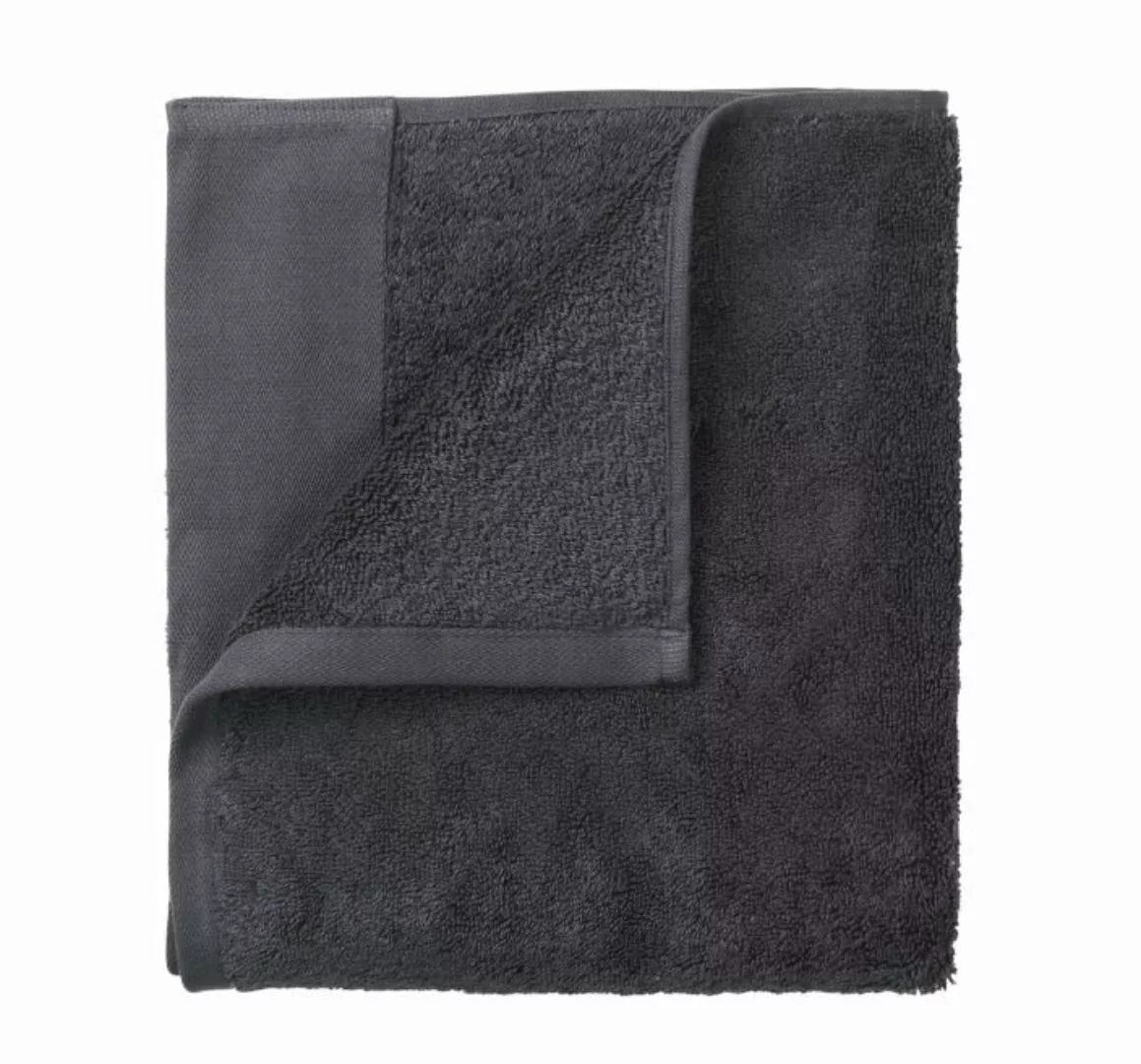 Blomus Handtücher RIVA Gästehandtücher Black Set2 50 x 30 cm (schwarz) günstig online kaufen
