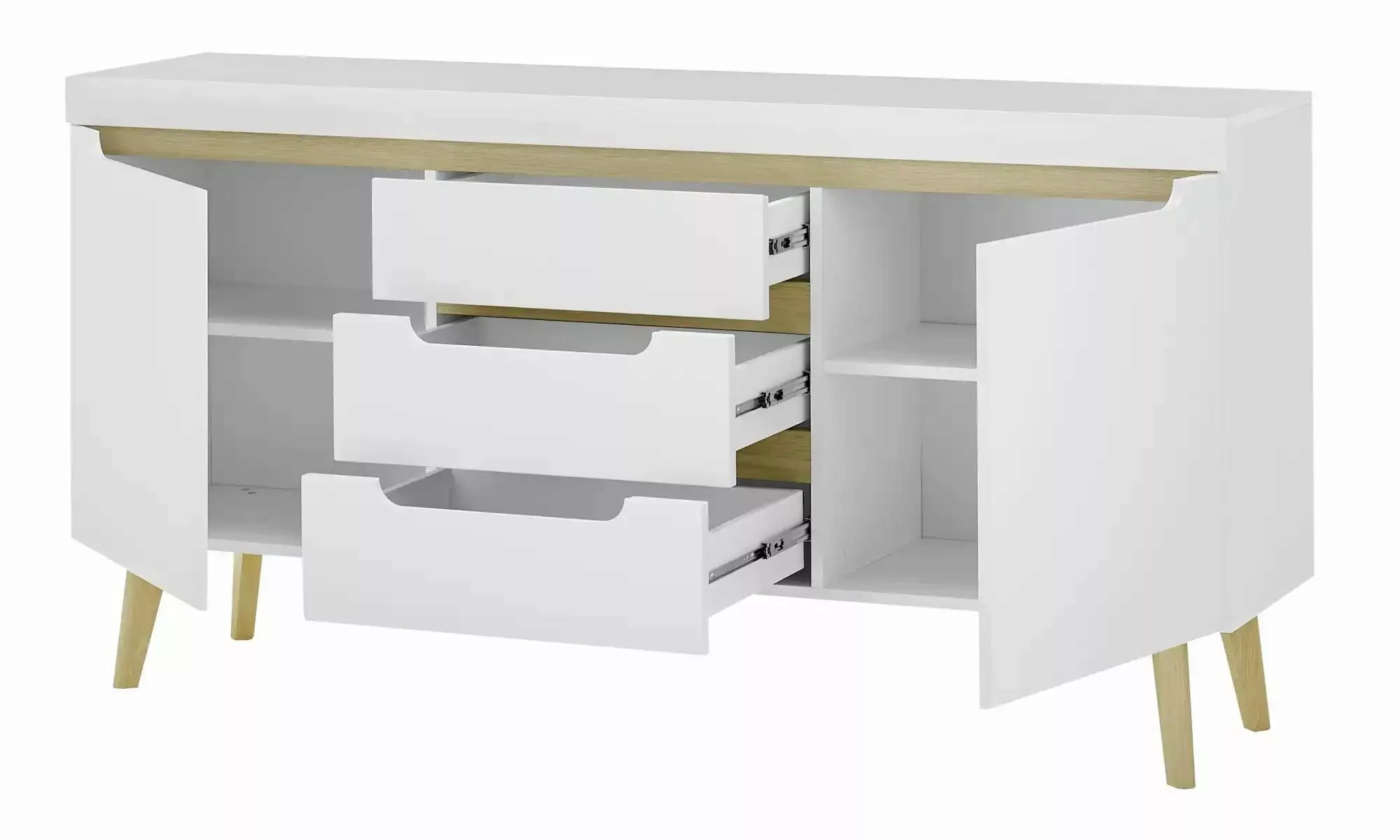 Sideboard   ¦ grün ¦ Maße (cm): B: 160 H: 83 Kommoden & Sideboards > Sidebo günstig online kaufen