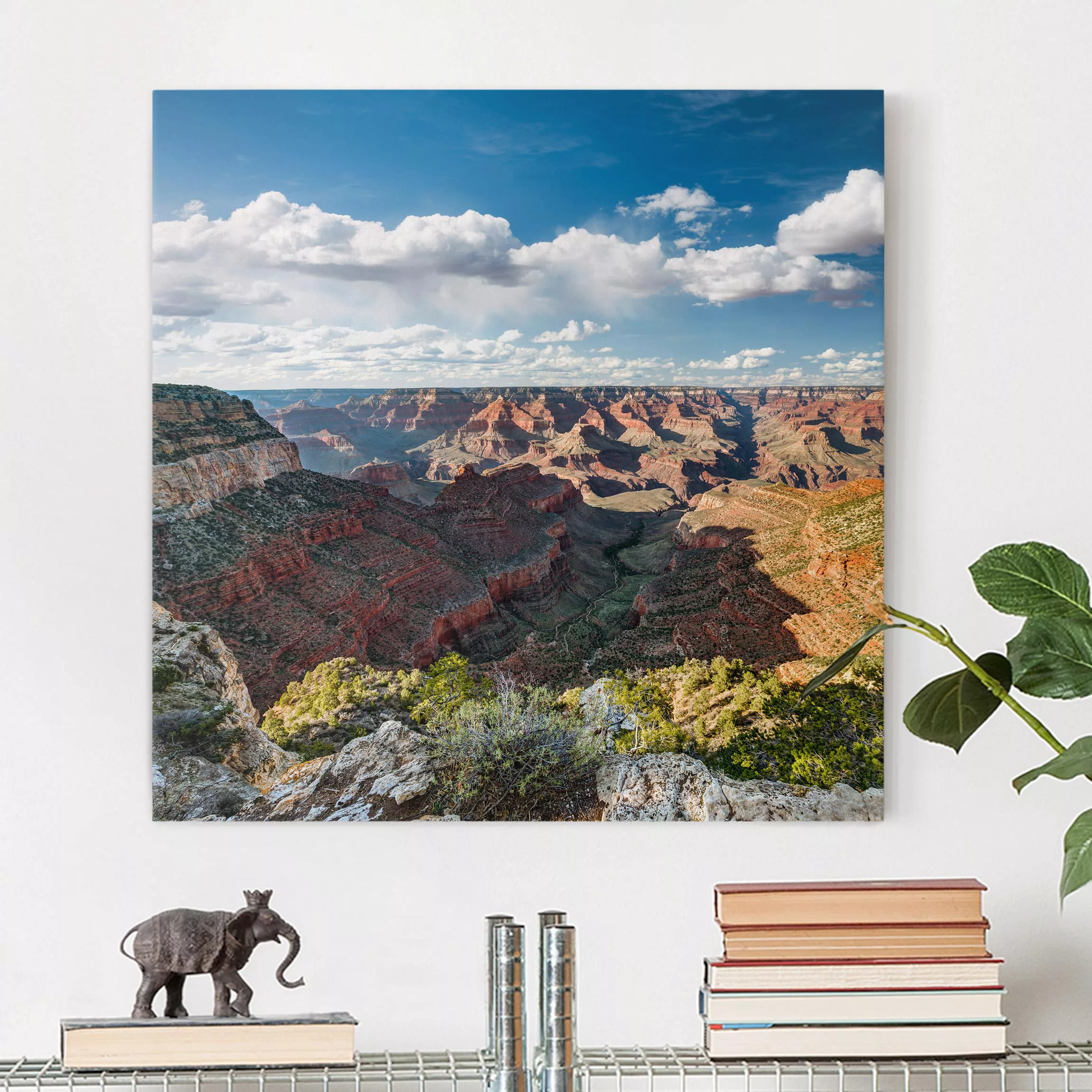 Leinwandbild Berg - Quadrat Natur des Canyons günstig online kaufen