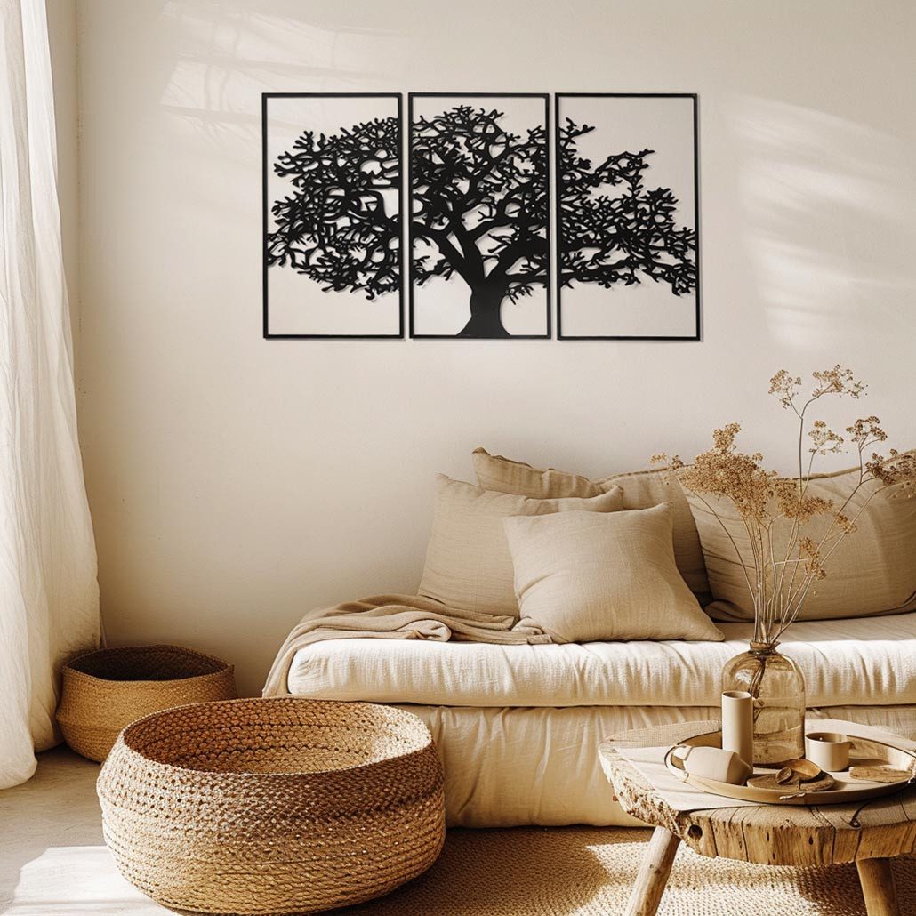 Kobolo Wandbild Metallbild NATURE dreiteilig aus günstig online kaufen