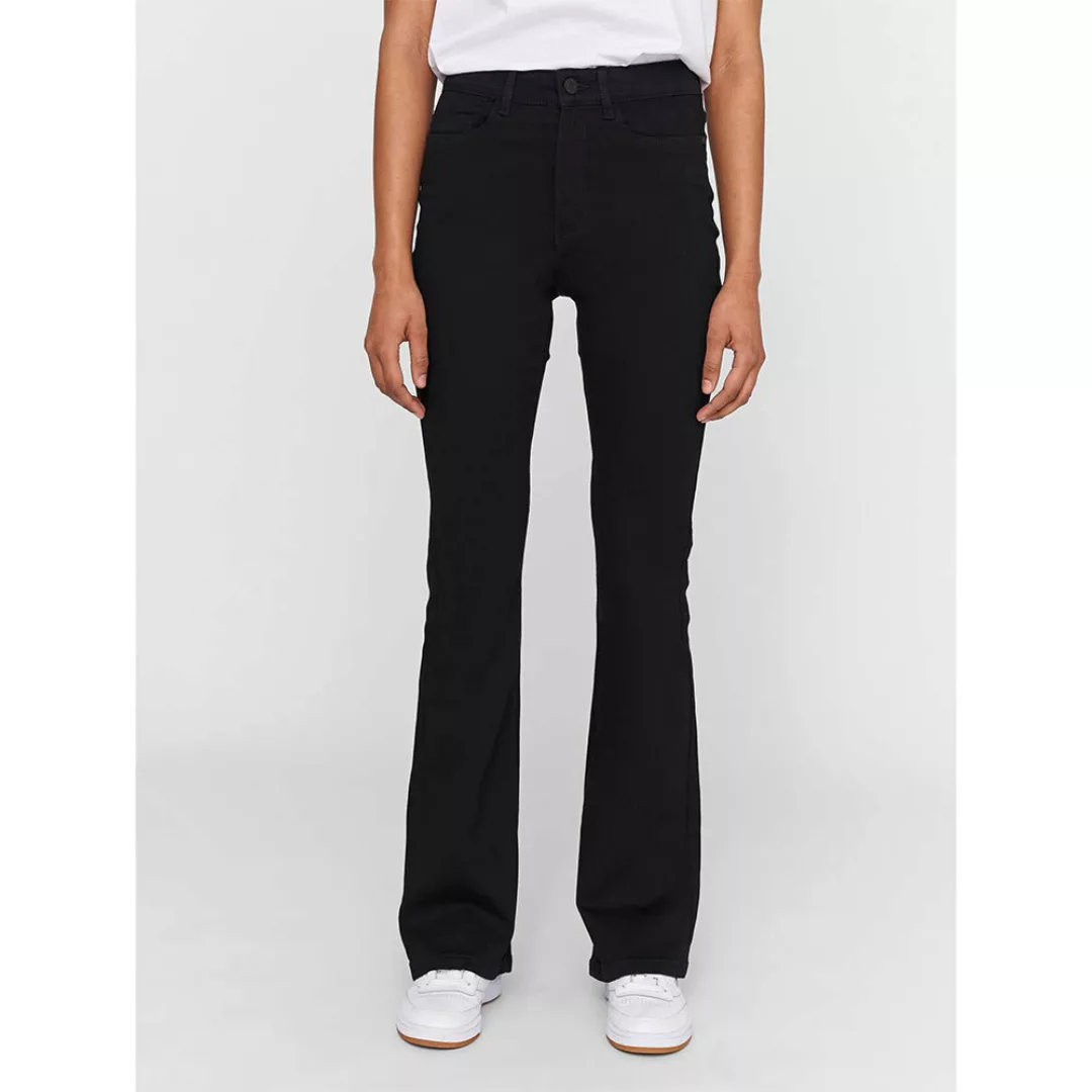 Noisy May Damen Jeans NMSALLIE HW FLARE VI023BL - Flare Fit - Schwarz - Bla günstig online kaufen
