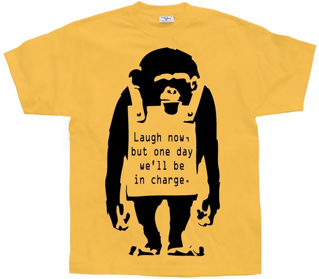 BANKSY T-Shirt Laugh Now T-Shirt günstig online kaufen