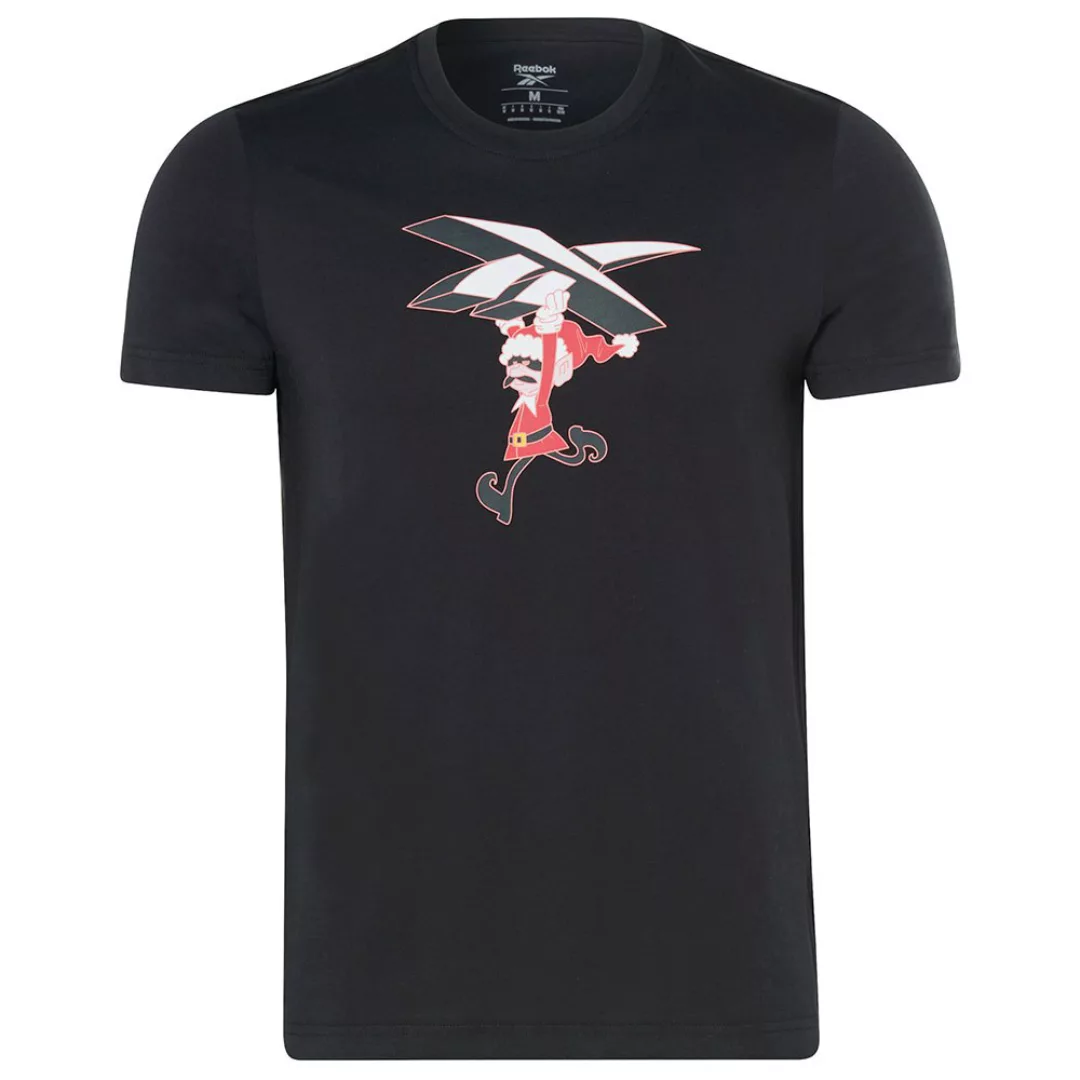 Reebok Holiday Cotton Kurzärmeliges T-shirt S Black günstig online kaufen