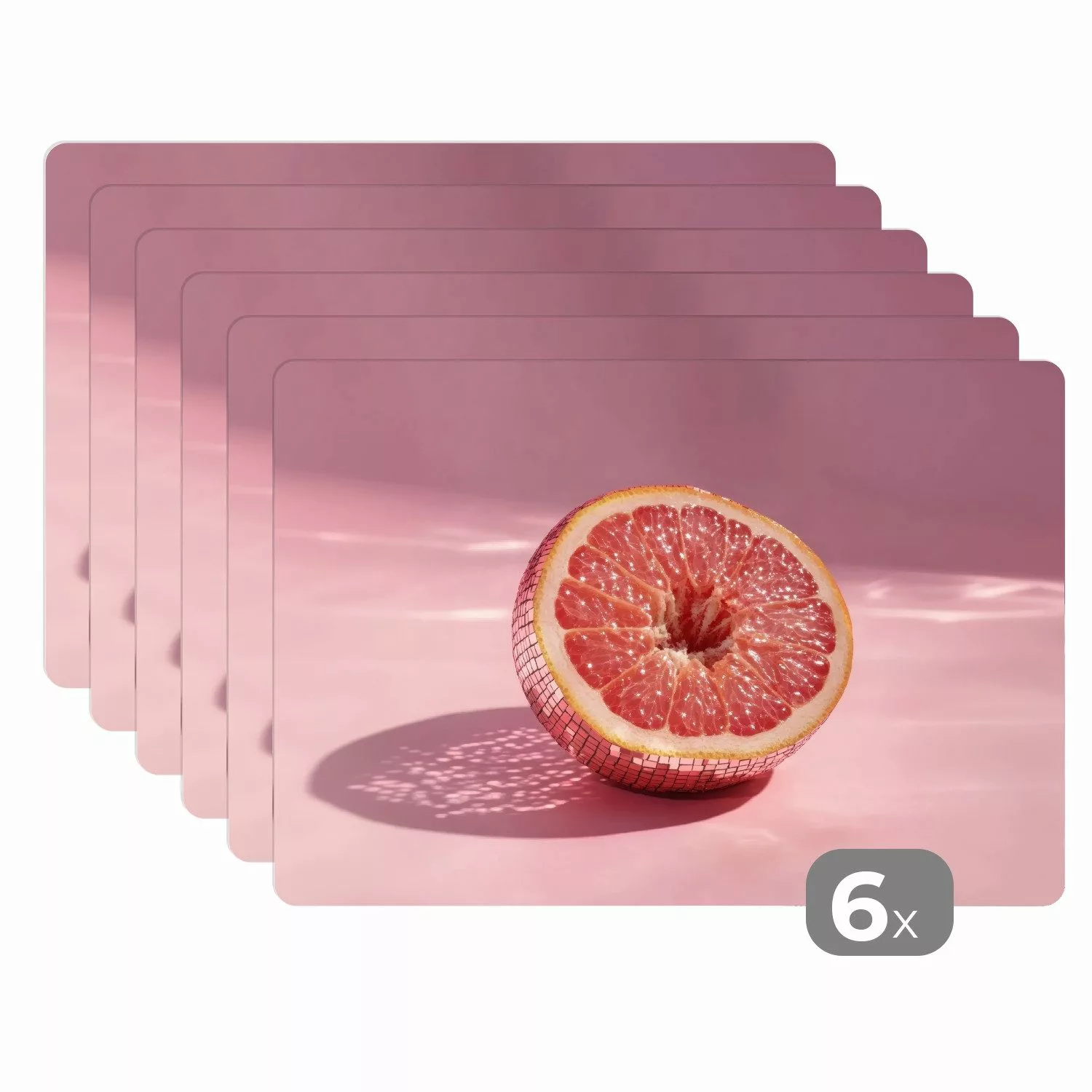 MuchoWow Platzset Grapefruit - Rosa - günstig online kaufen