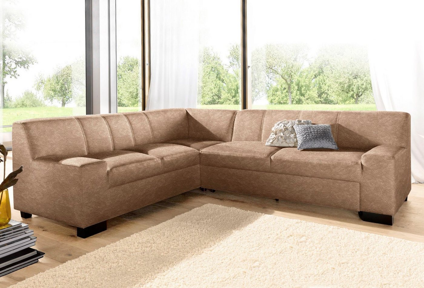 DOMO collection Ecksofa "Norma Top L-Form", wahlweise mit Bettfunktion günstig online kaufen