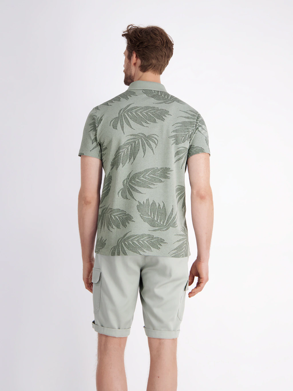 LERROS Poloshirt, mit All-Over Print günstig online kaufen