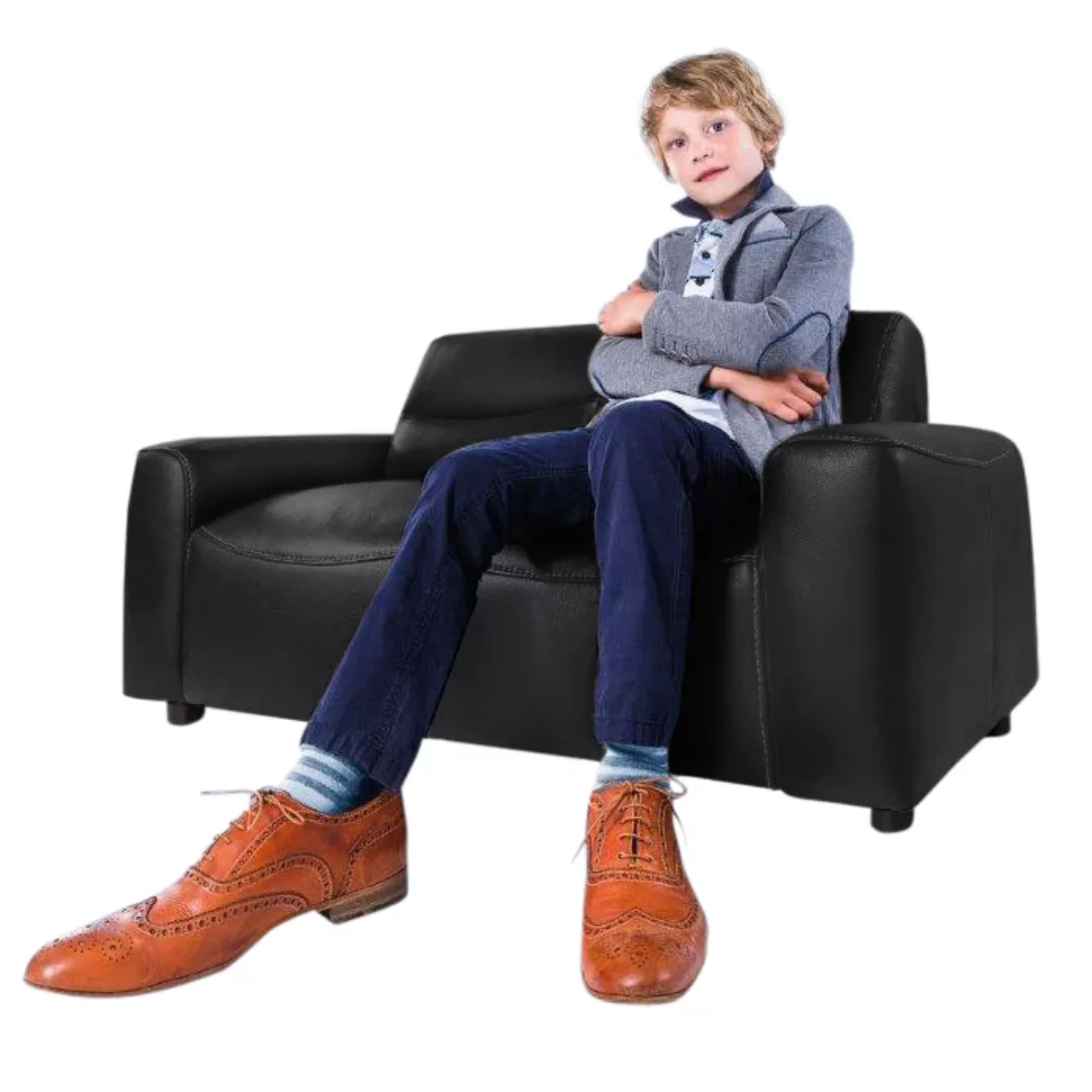 W.SCHILLIG 2-Sitzer "william mini", Kindersofa im edlen Look, Breite 112 cm günstig online kaufen