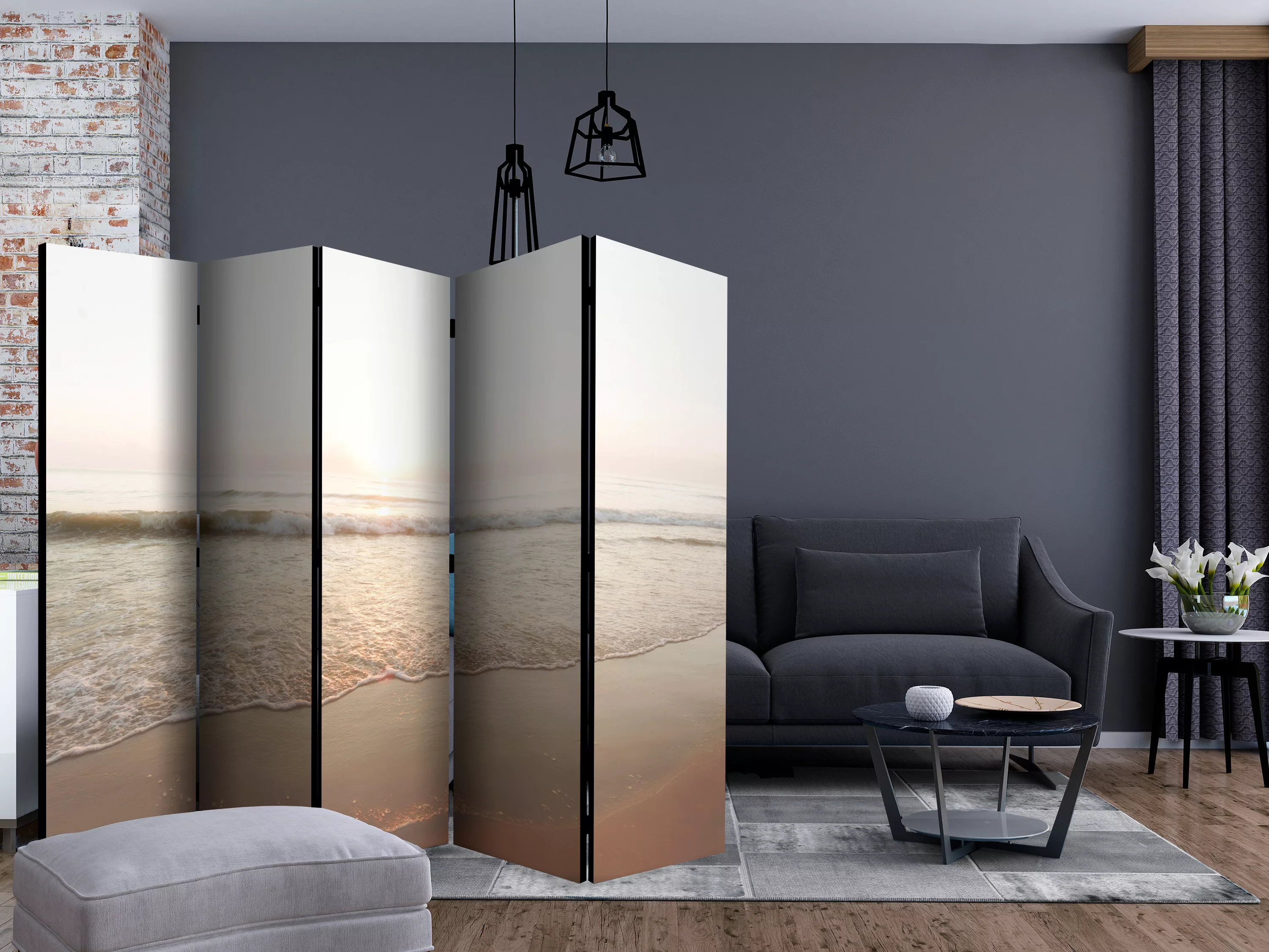 5-teiliges Paravent - Magnificent Morning Ii [room Dividers] günstig online kaufen