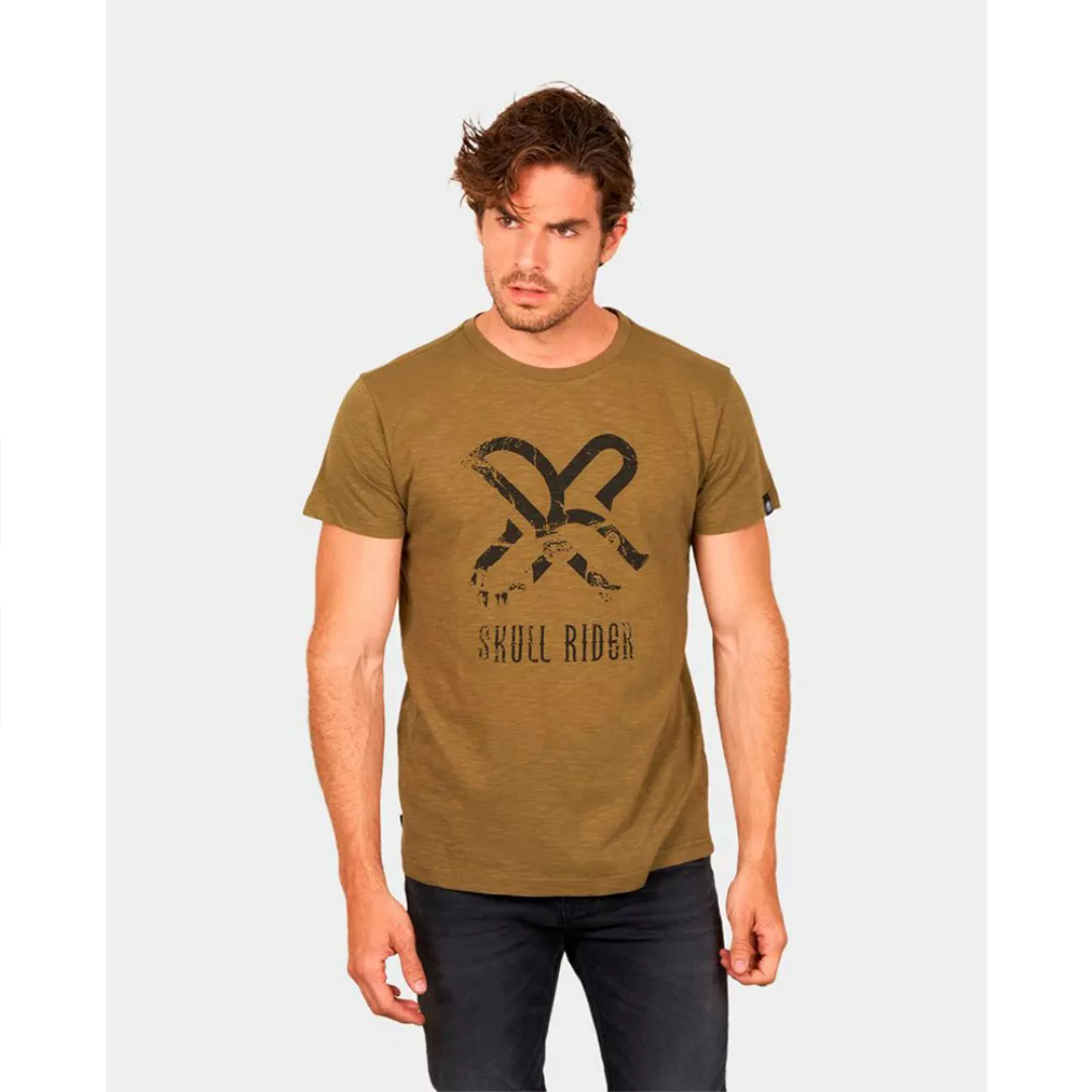 Skull Rider Rider Kurzärmeliges T-shirt M Khaki günstig online kaufen