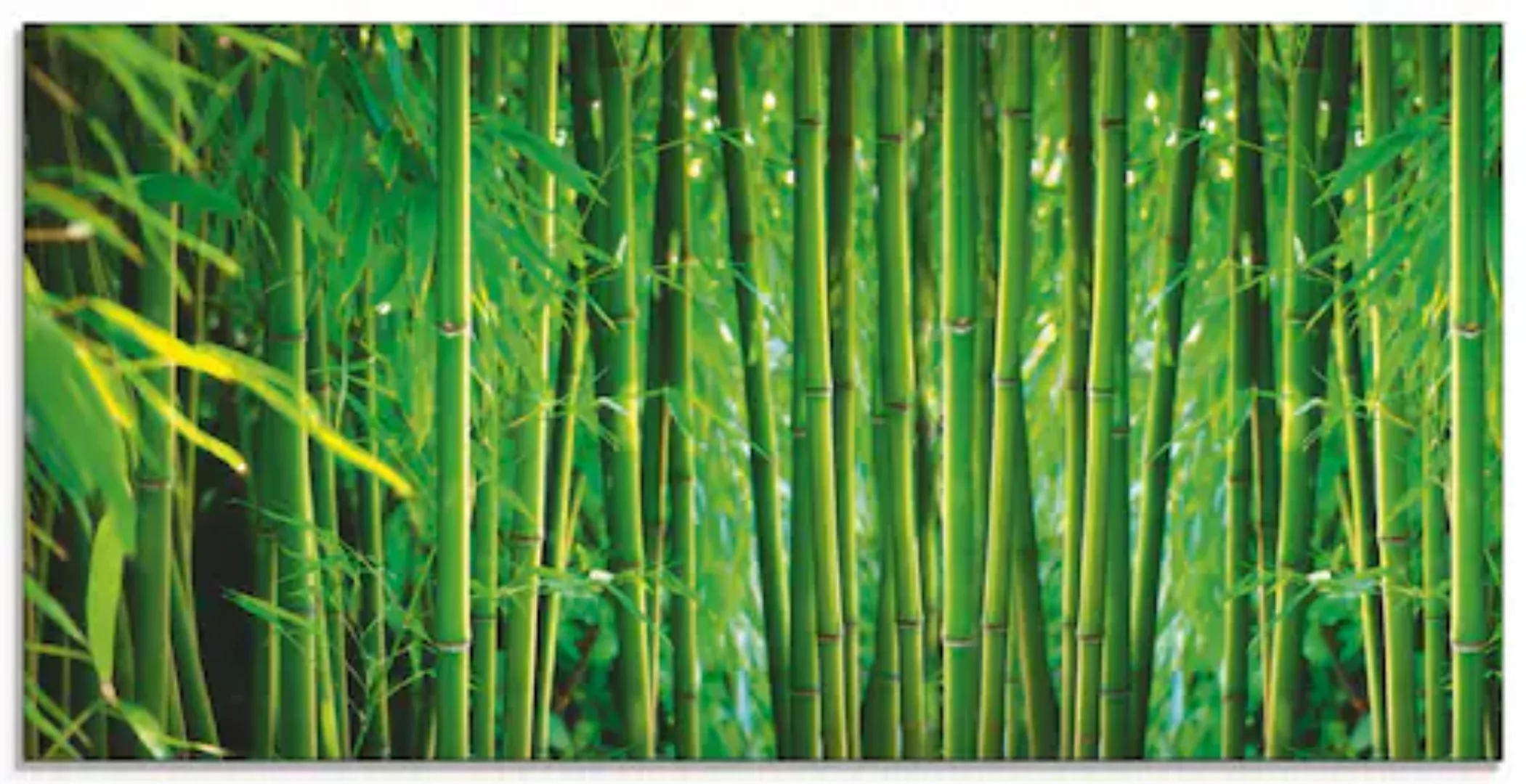 Artland Glasbild »Bambus II«, Gräser, (1 St.) günstig online kaufen