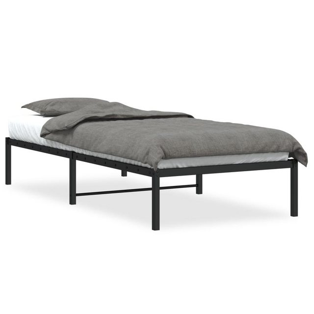 furnicato Bettgestell Metall Schwarz 90x200 cm (1-tlg) günstig online kaufen