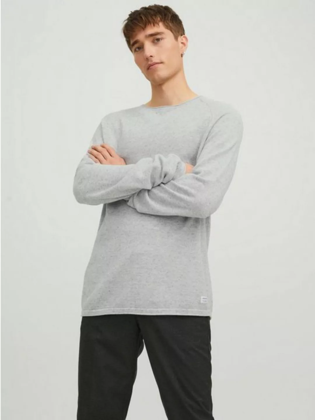 Jack & Jones Herren Sweater Pullover mit Rundhals Ausschnitt JJEHILL günstig online kaufen