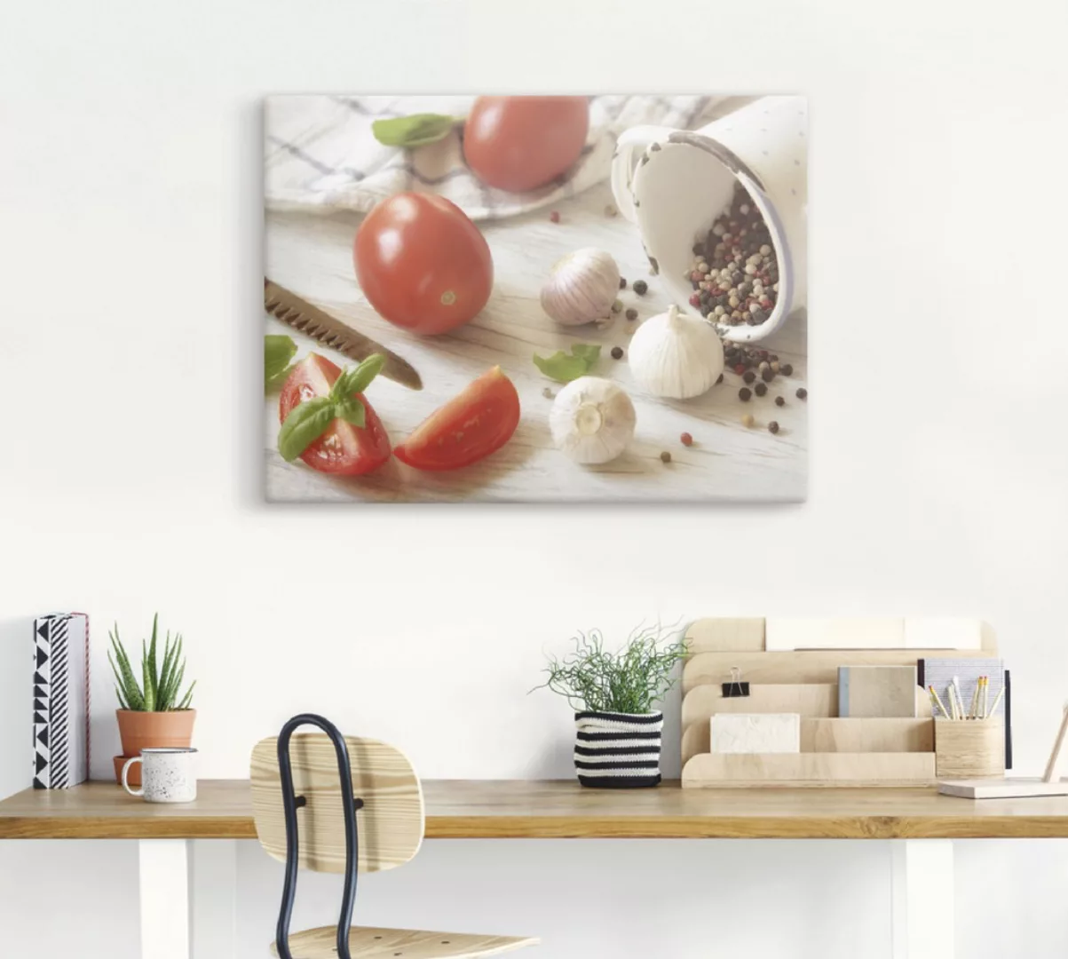 Artland Wandbild »Frische Küche«, Lebensmittel, (1 St.), als Leinwandbild, günstig online kaufen