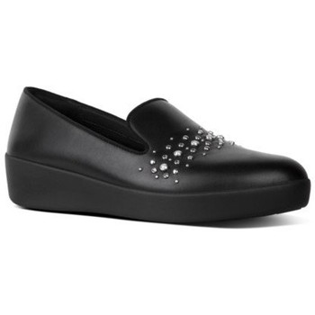 FitFlop  Damenschuhe AUDREY PEARL STUD SMOKING SLIPPERS BLACK günstig online kaufen