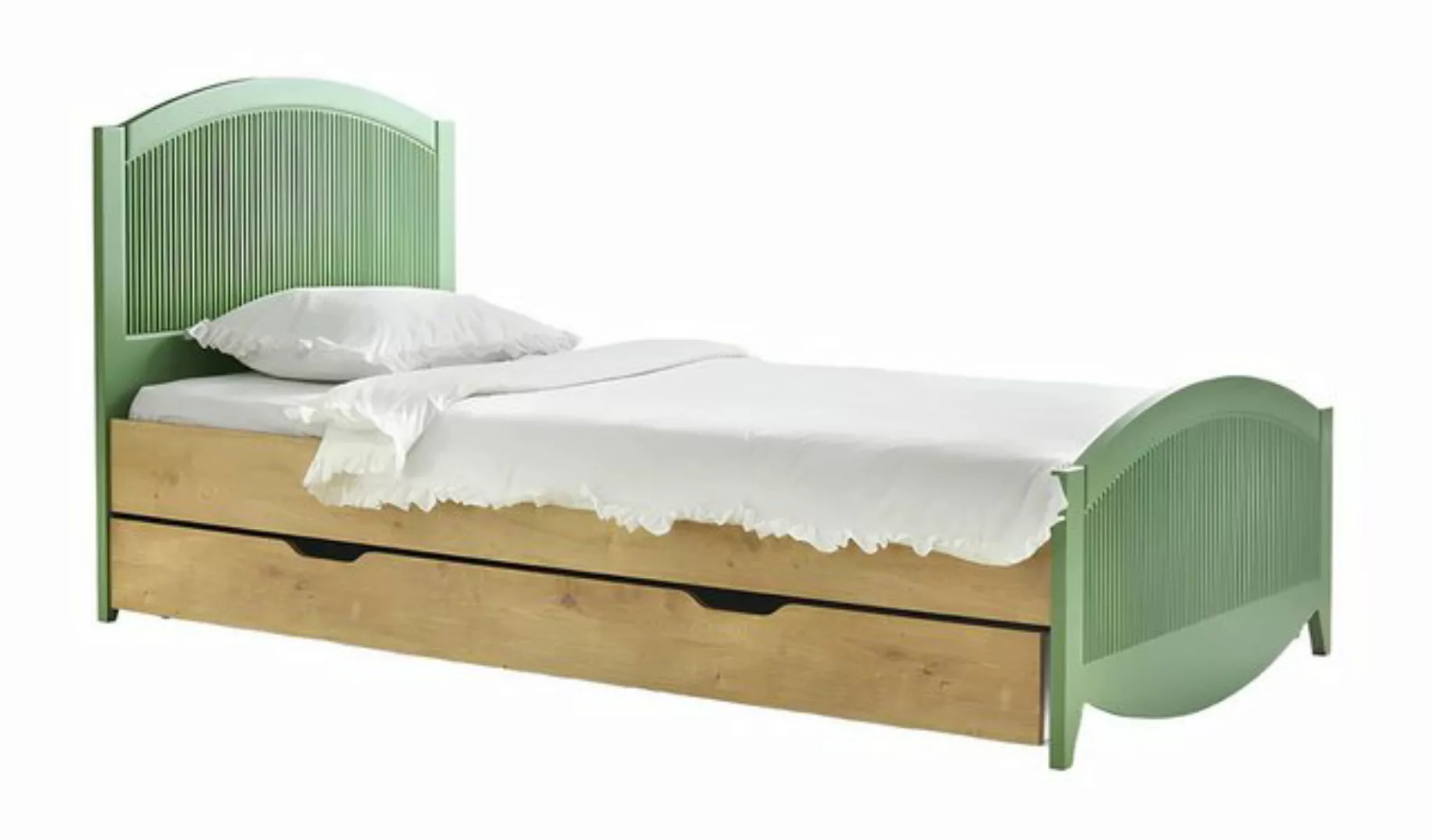 JVmoebel Bett Bett Betten Naturholz Massiv Kinder Jugend Holzbett + Bettkas günstig online kaufen