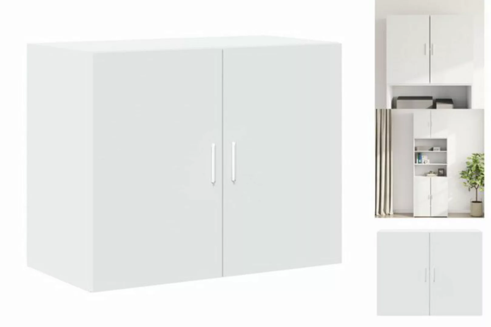 vidaXL Mehrzweckschrank Mehrzweckschrank Wandschrank Weiß 80x42,5x64 cm Hol günstig online kaufen