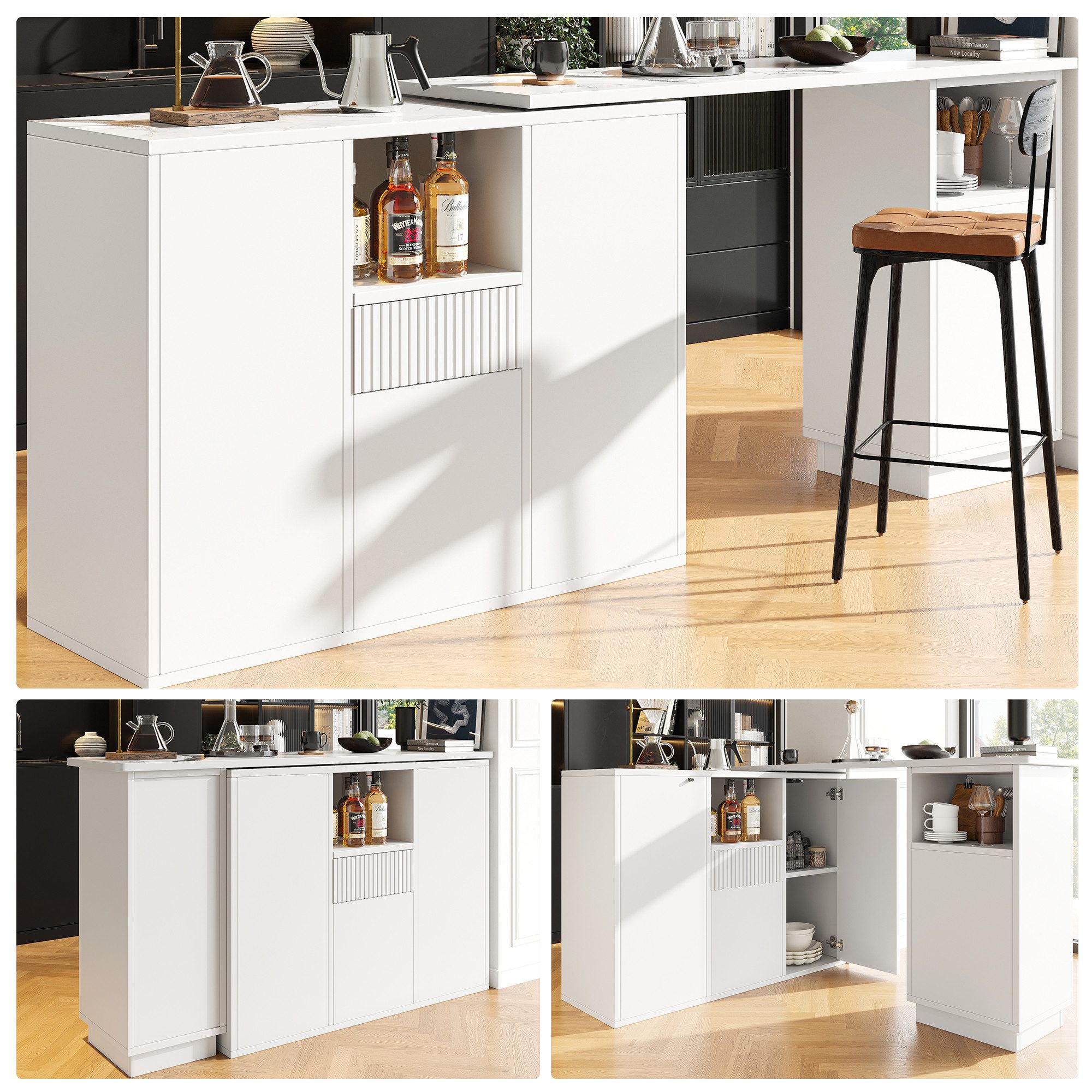 HAUSS SPOLE Bartisch 360° drehbarer Bartisch günstig online kaufen