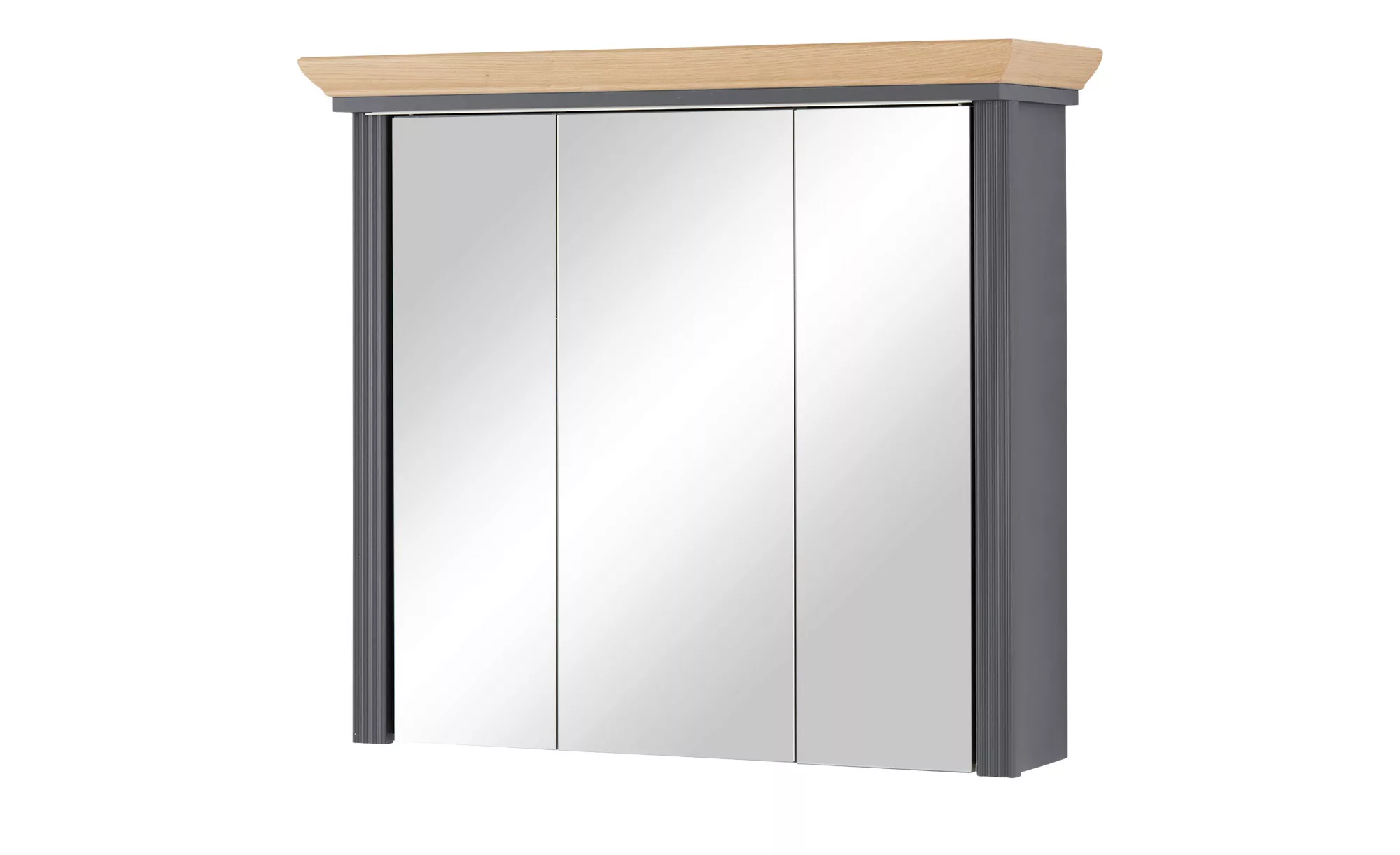 Spiegelschrank, 3-türig  Ansfelden - grau - 83 cm - 75 cm - 25 cm - Sconto günstig online kaufen