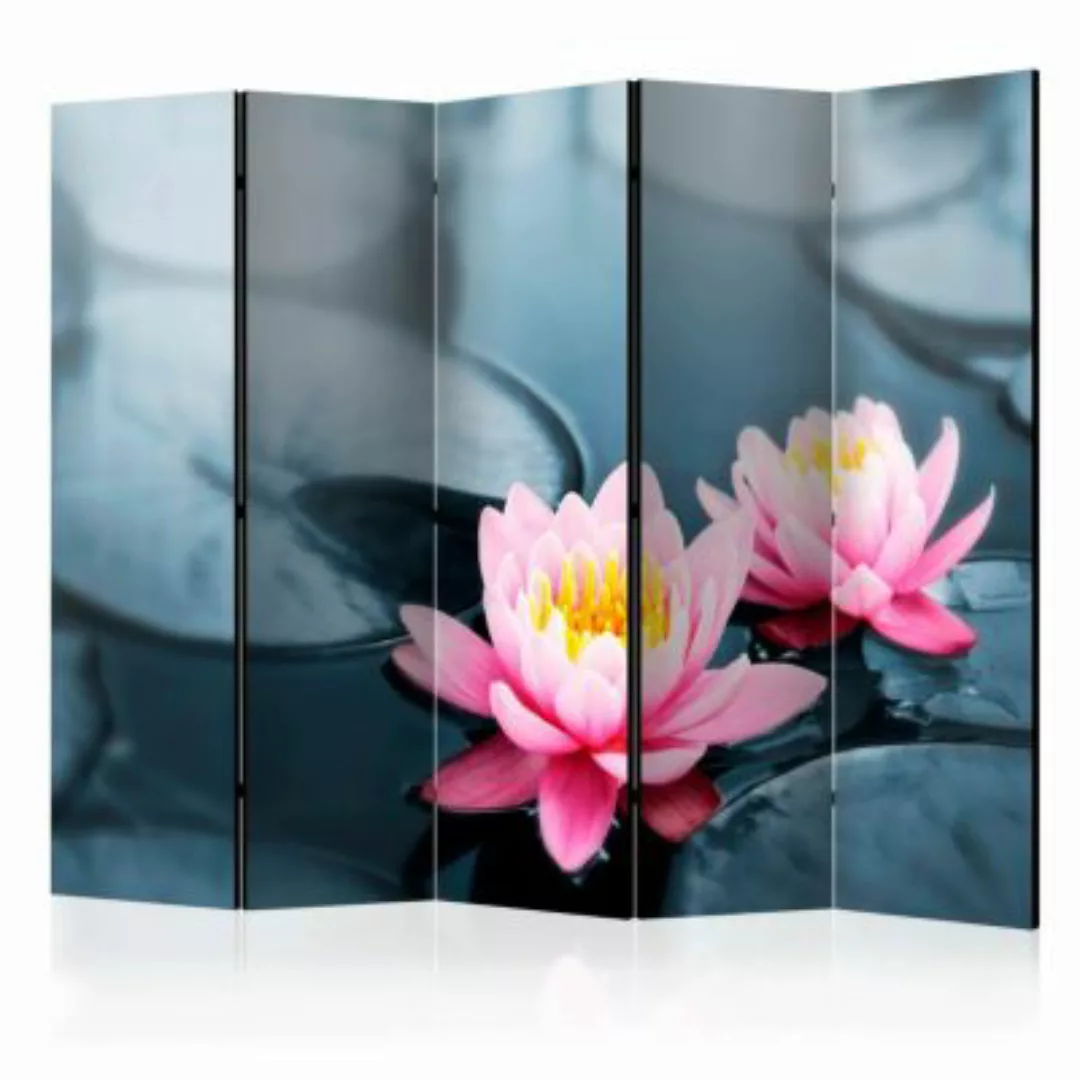 artgeist Paravent Lotus blossoms II [Room Dividers] mehrfarbig Gr. 225 x 17 günstig online kaufen