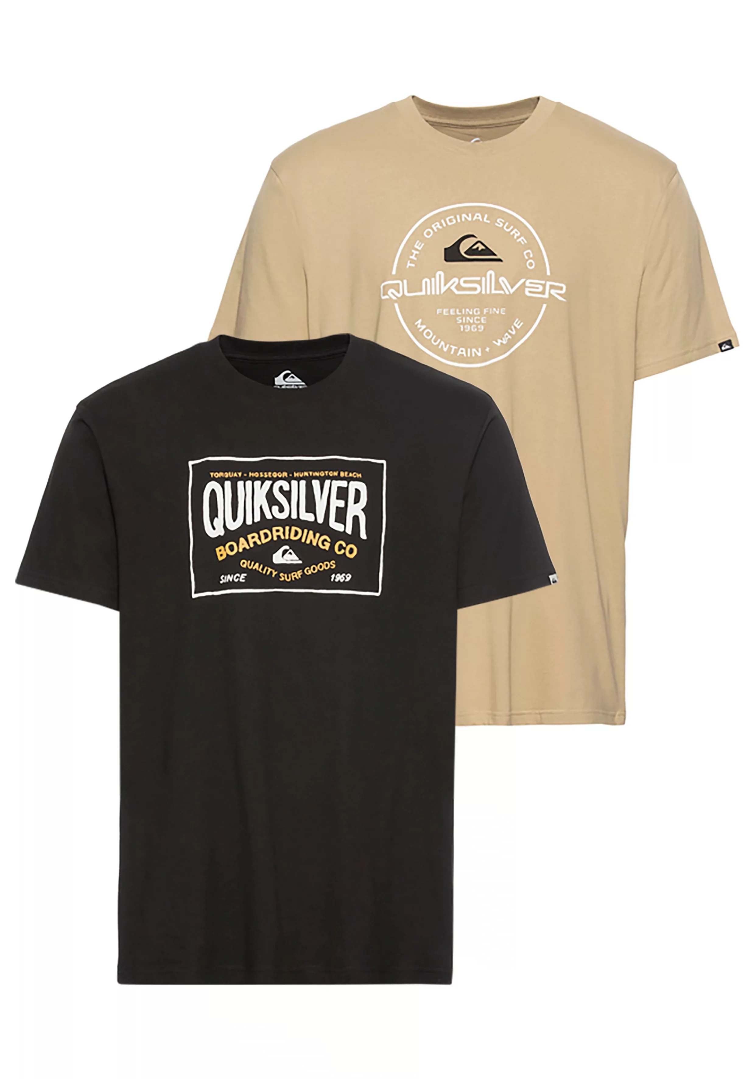Quiksilver T-Shirt CIRCLE CORNER SHORT SLEEVE TEE PACK YM (Packung, 2-tlg., günstig online kaufen
