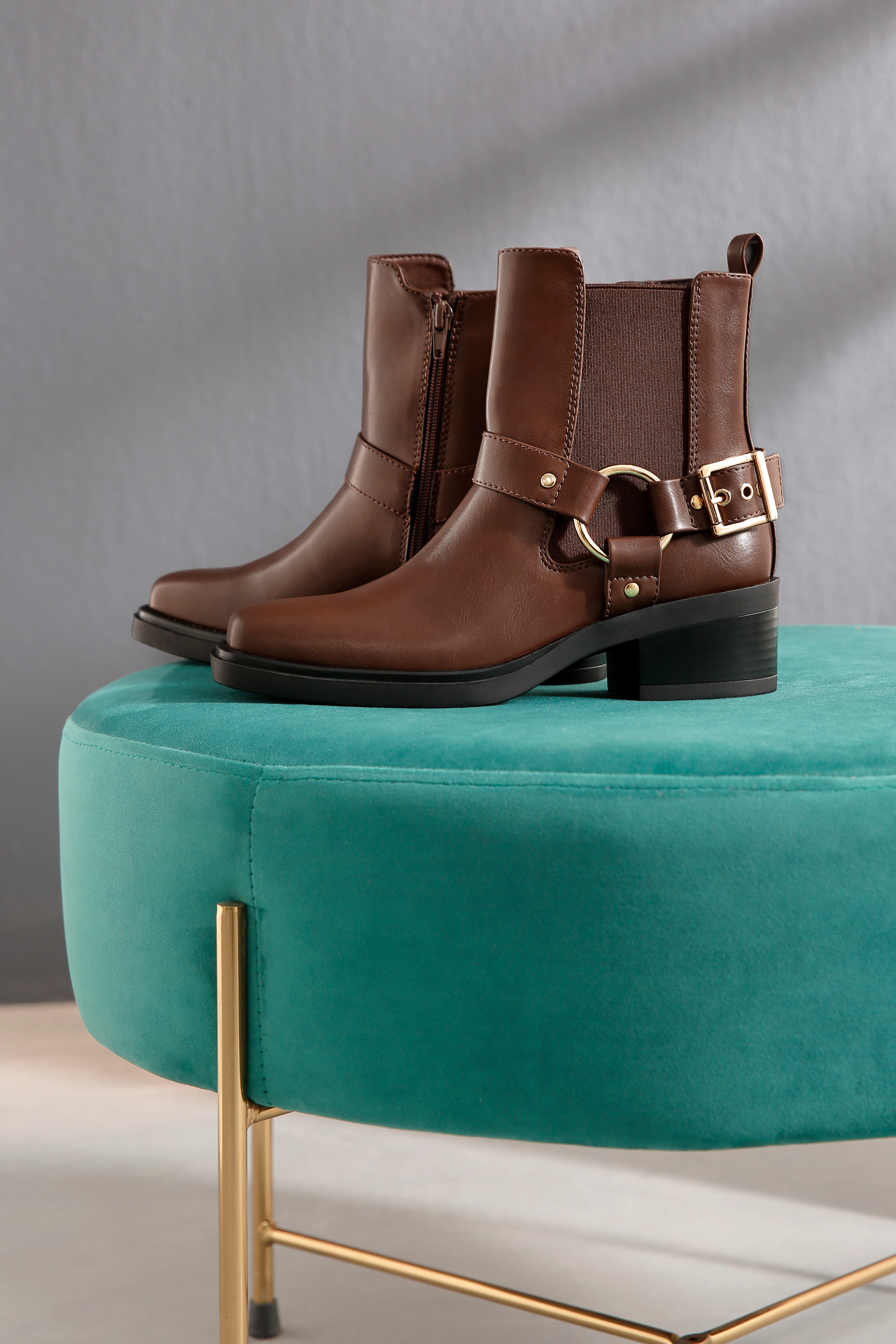 Aniston SHOES Westernstiefelette, Cowboyboots, Blockabsatz, mit Stretcheins günstig online kaufen