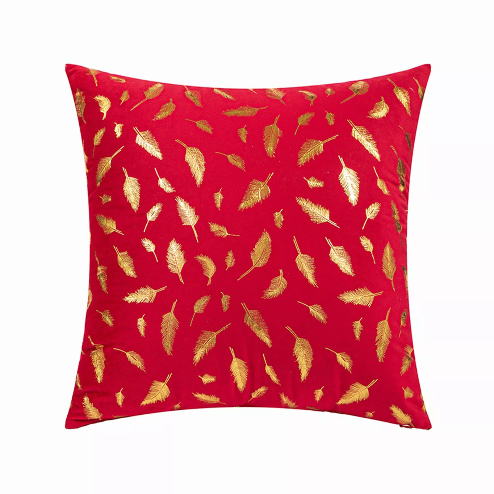 Sunicol Kissenbezug Samtkissenbezüge, Goldene Feder, 45x45cm, günstig online kaufen