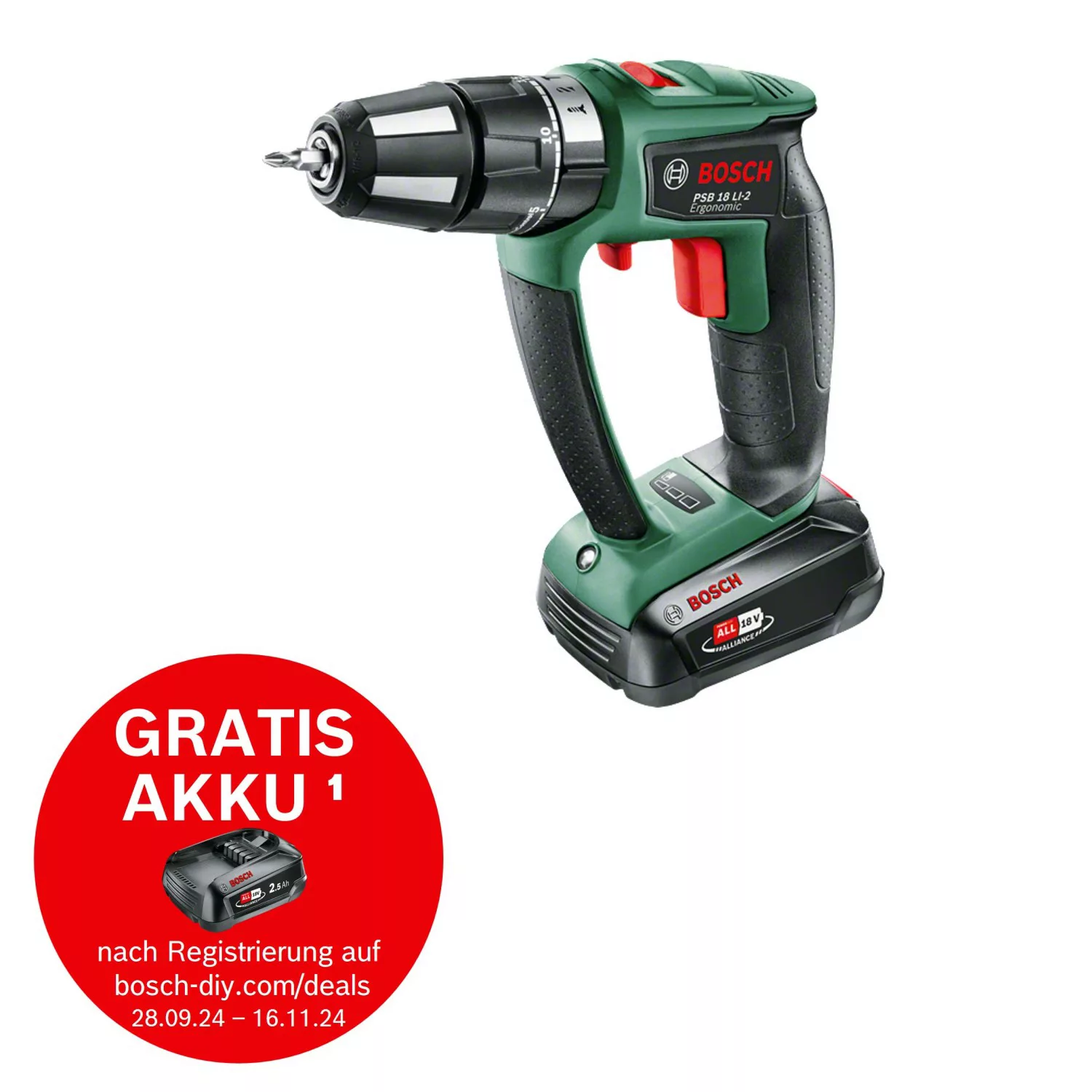 Bosch Akkuschrauber PSB 18 LI 2 Ergonomic Solo günstig online kaufen