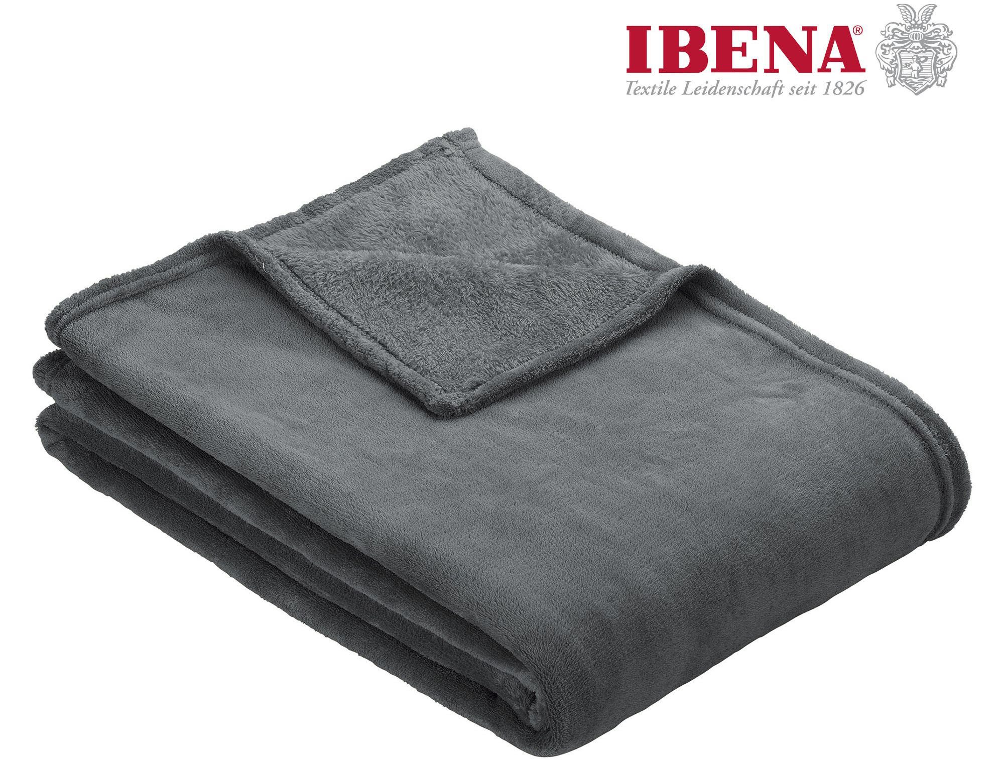 Wohndecke Uni Fleecedecke Olbia, IBENA, einfarbig günstig online kaufen
