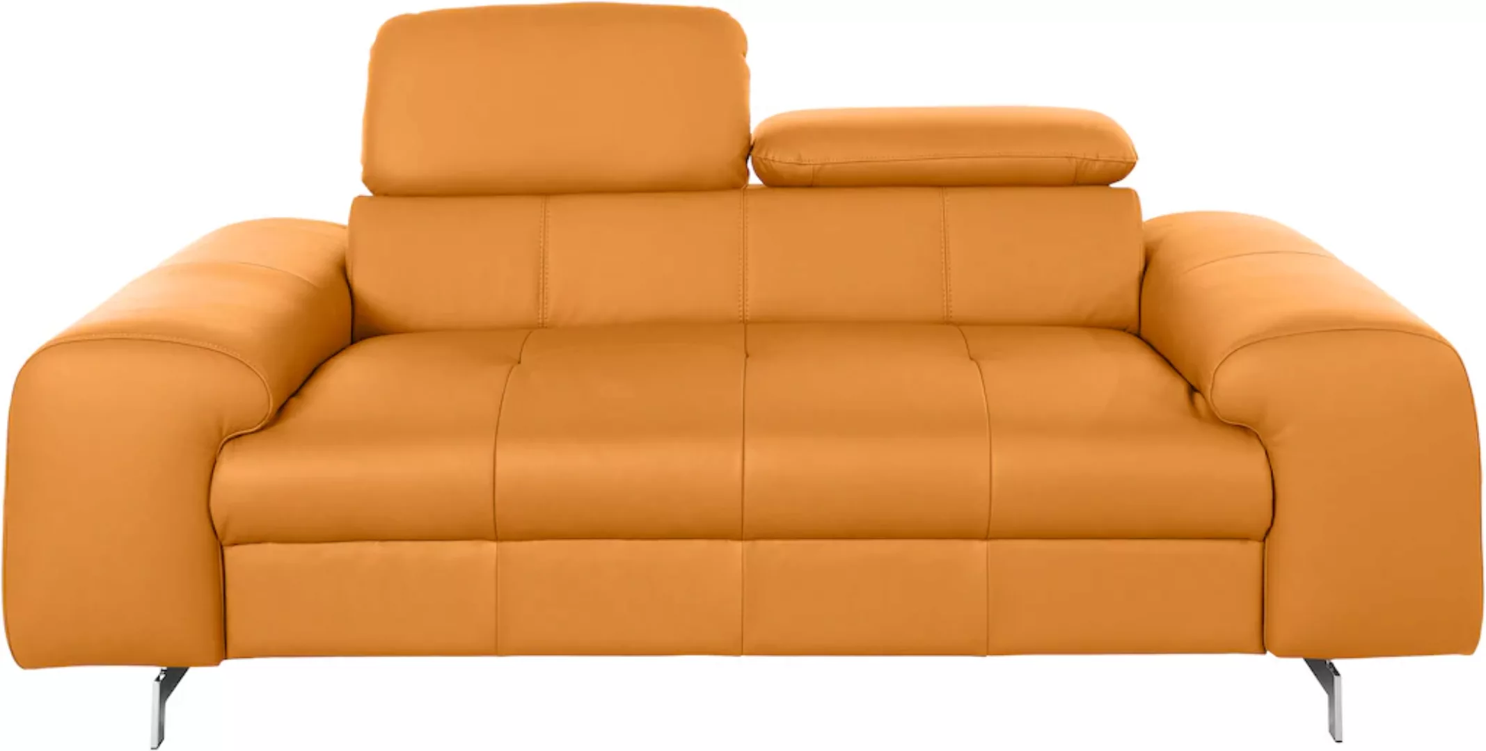 COTTA 2-Sitzer Chef, 2-Sitzer mit eleganter Steppung, Bodenfreiheit 12,5 cm günstig online kaufen