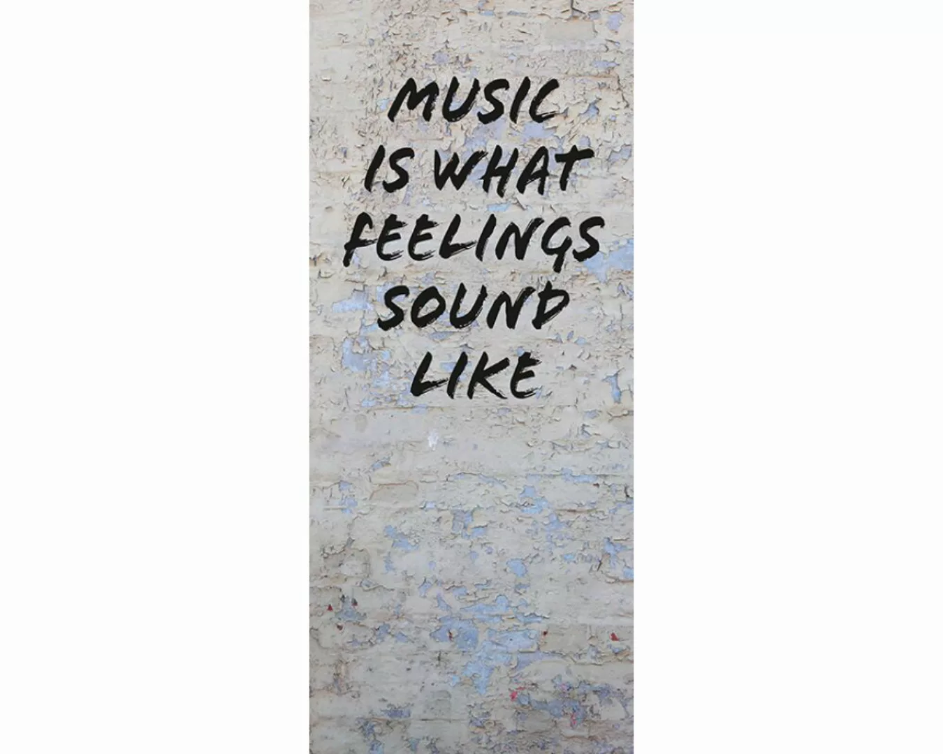 Trtapete "Music is sound" 0,91x2,11 m / selbstklebende Folie günstig online kaufen